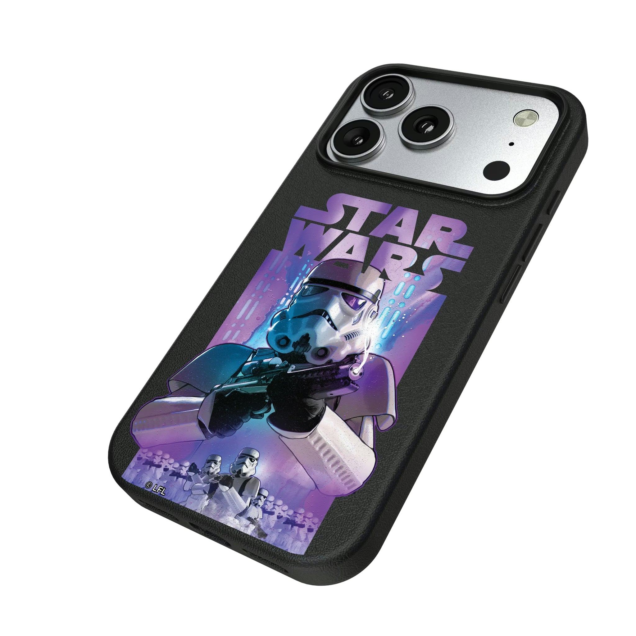 Star Wars Stormtrooper Portrait Collage iPhone MagSafe Compatible Phone Case for Apple iPhone - Isometric View#Device_iPhone 17 Pro