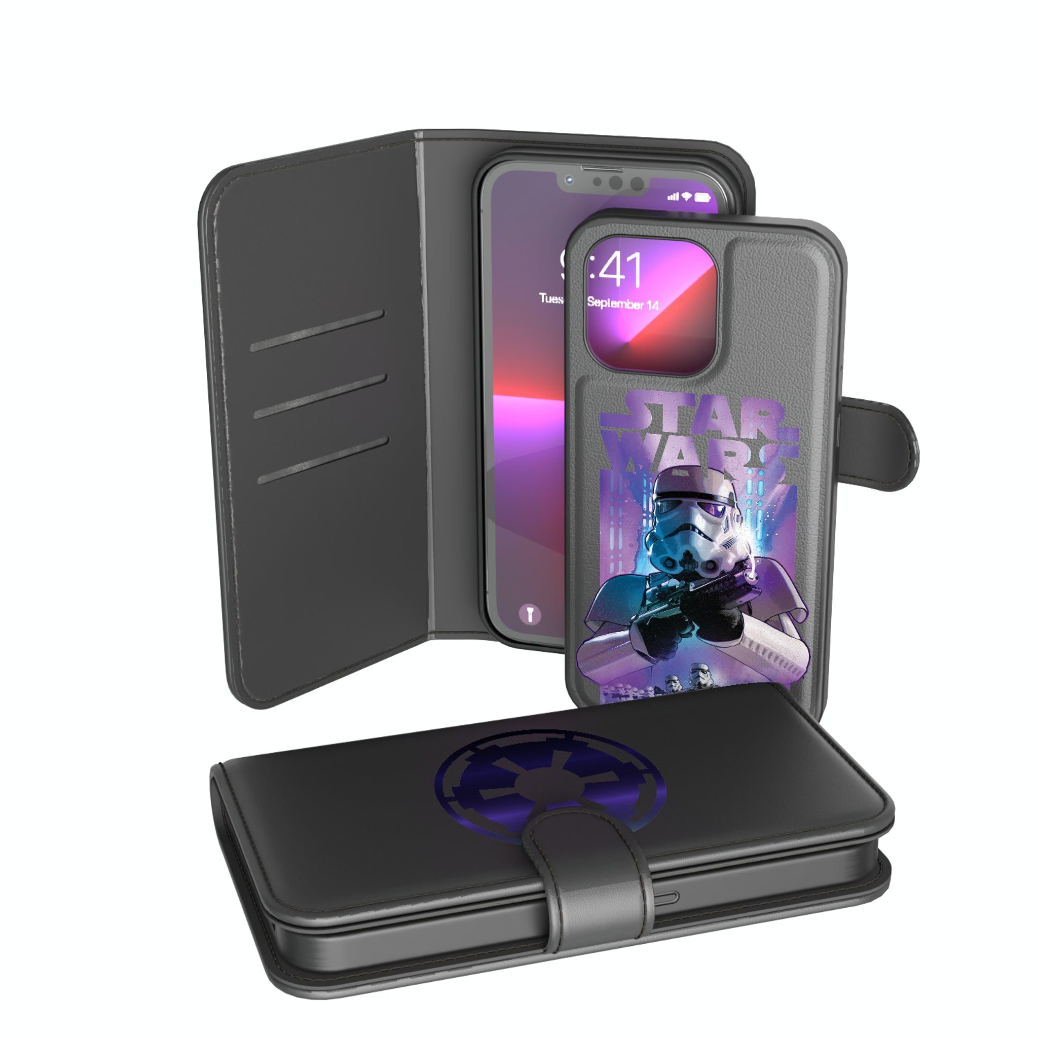 Star Wars Stormtrooper Portrait Collage iPhone Wallet Phone Case for Apple iPhone