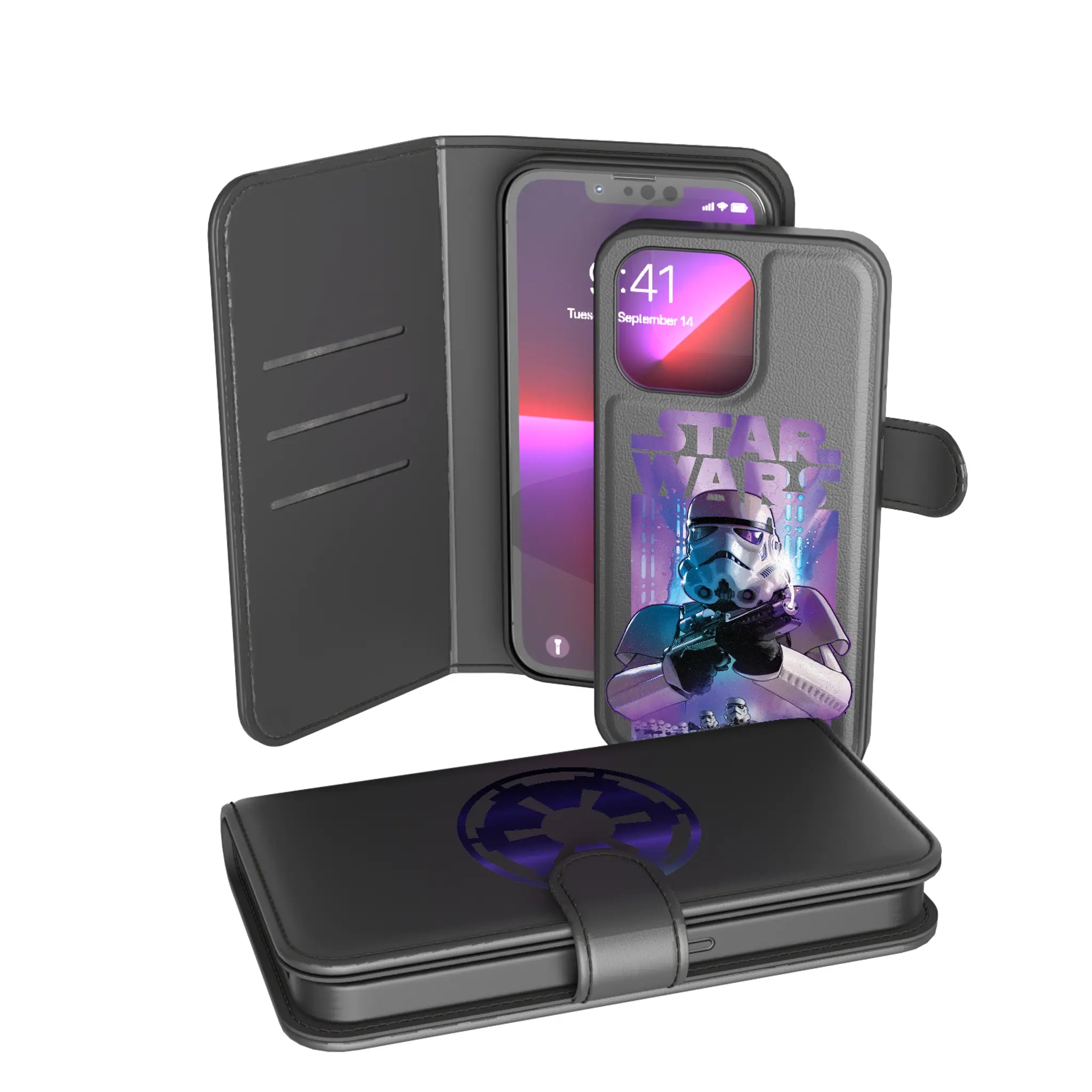 Star Wars Stormtrooper Portrait Collage iPhone Wallet Phone Case for Apple iPhone