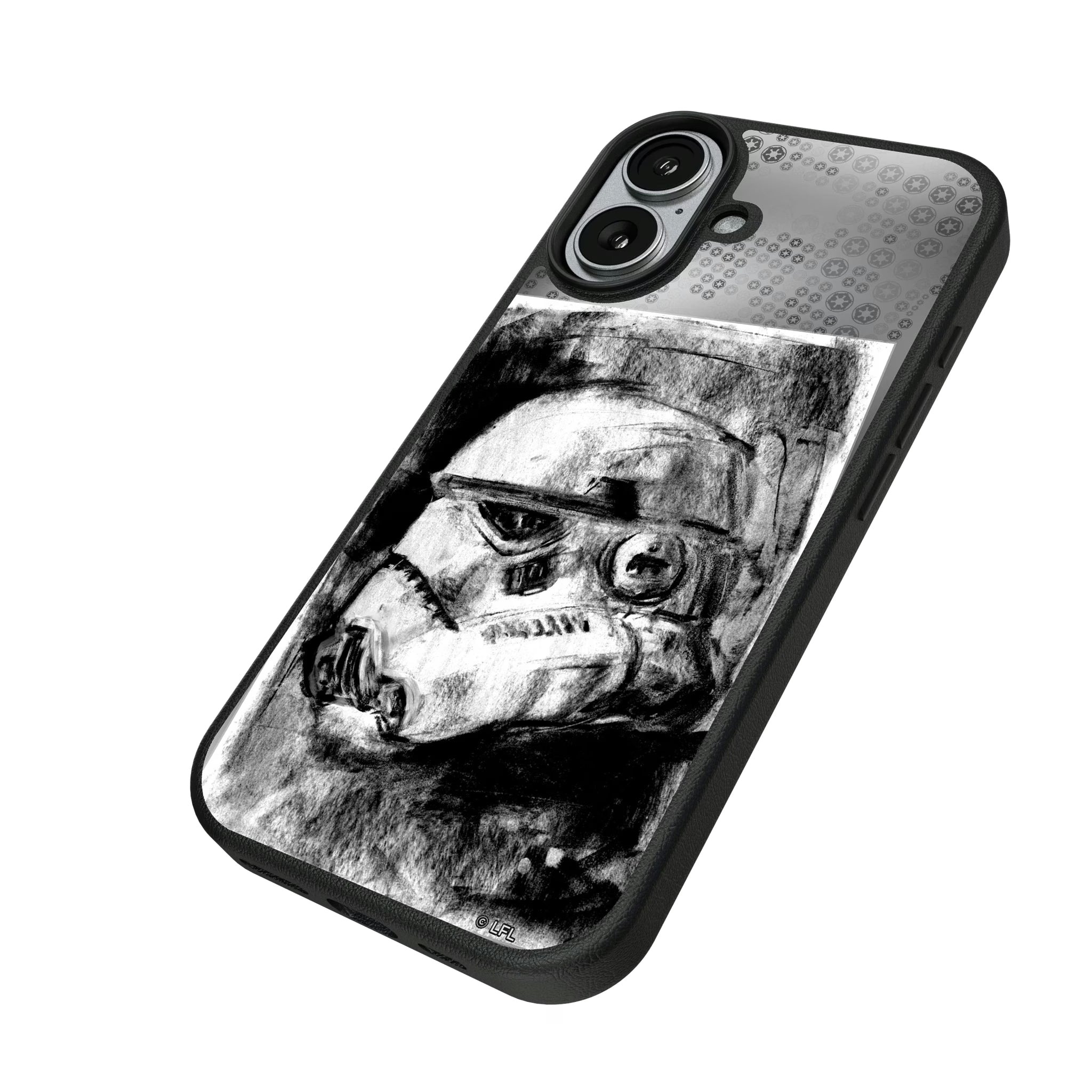 Star Wars Stormtrooper Portrait iPhone MagSafe Compatible Phone Case for Apple iPhone - Isometric View#Device_iPhone 17