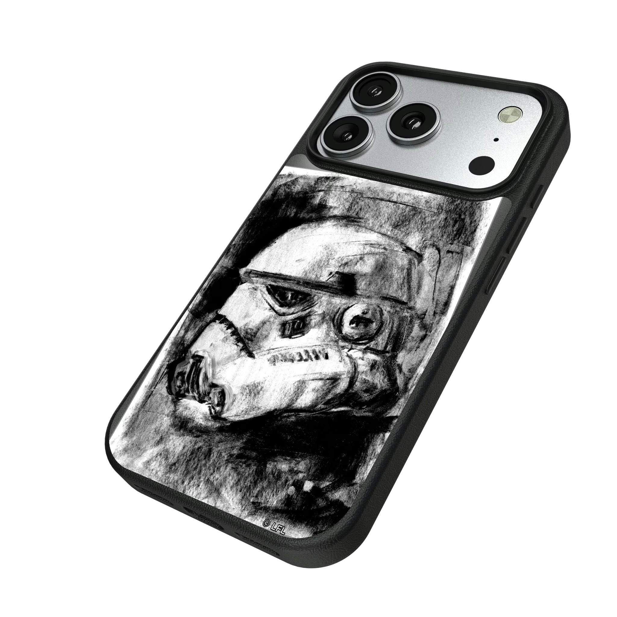 Star Wars Stormtrooper Portrait iPhone MagSafe Compatible Phone Case for Apple iPhone - Isometric View#Device_iPhone 17 Pro