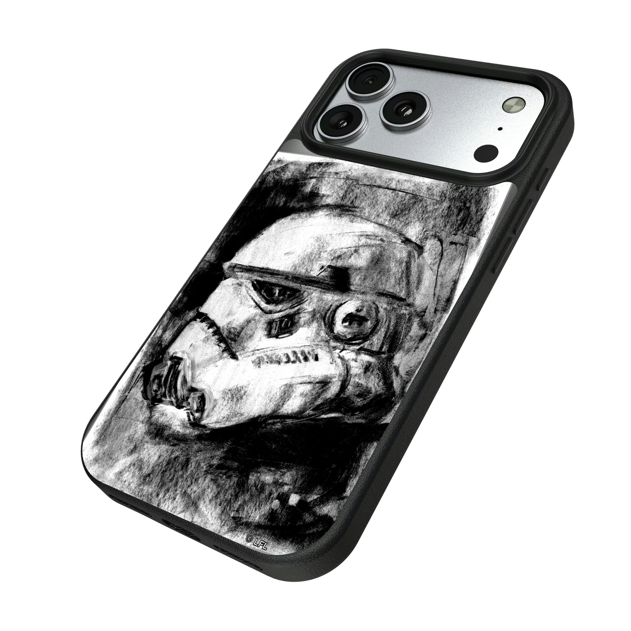 Star Wars Stormtrooper Portrait iPhone MagSafe Compatible Phone Case for Apple iPhone - Isometric View#Device_iPhone 17 Pro Max