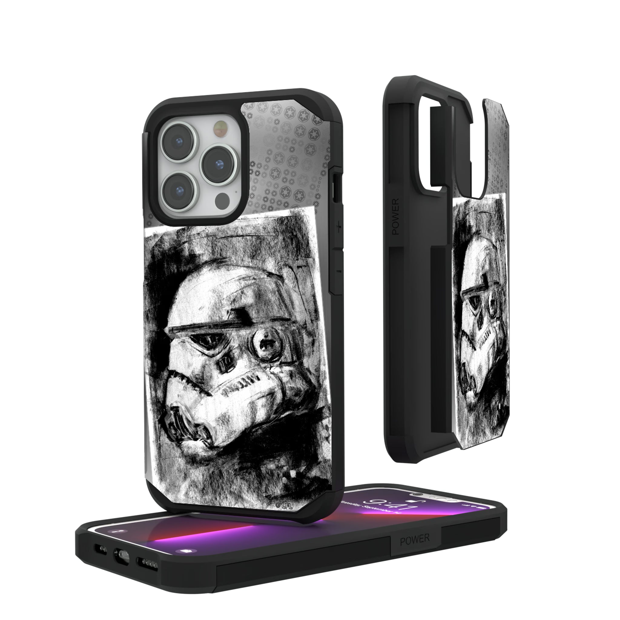 Star Wars Stormtrooper Portrait iPhone Rugged Phone Case for Apple iPhone#Device_iPhone 13 Pro