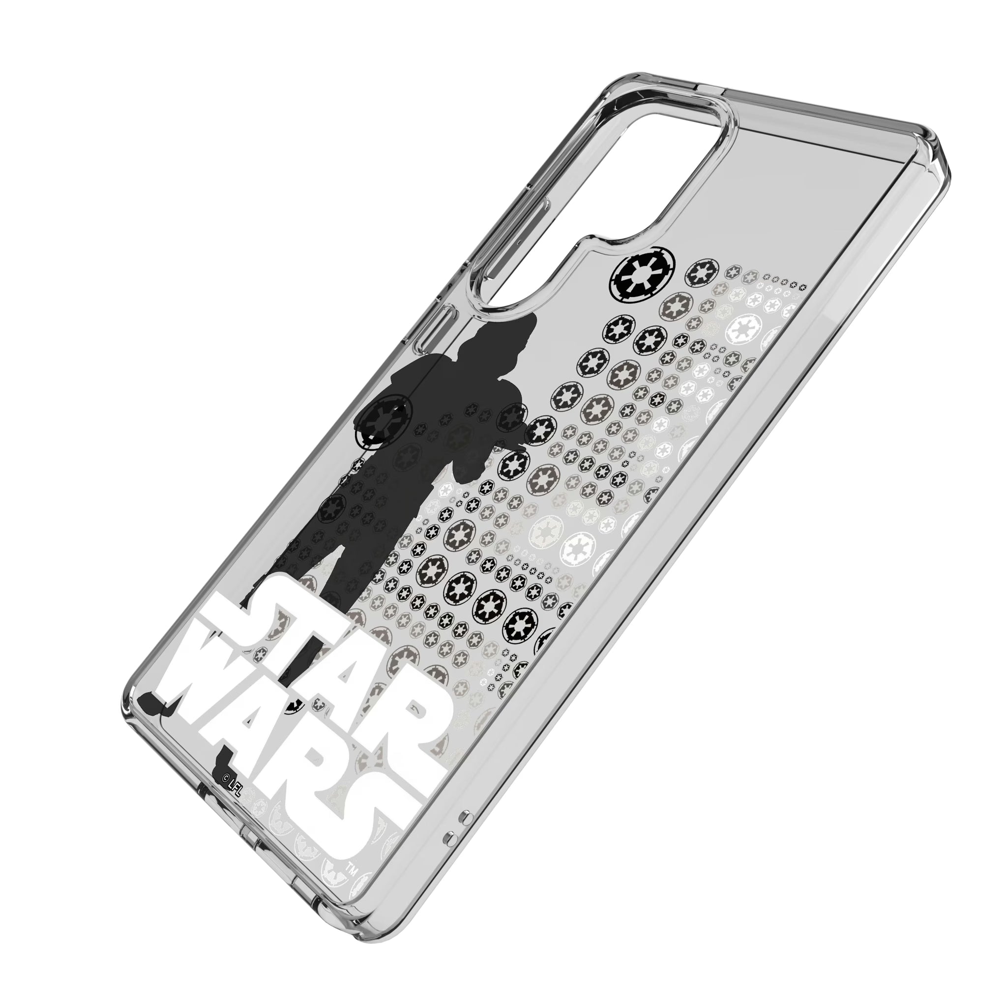 Star Wars Stormtrooper Quadratic Galaxy Clear Phone Case for Samsung Galaxy - Isometric View
