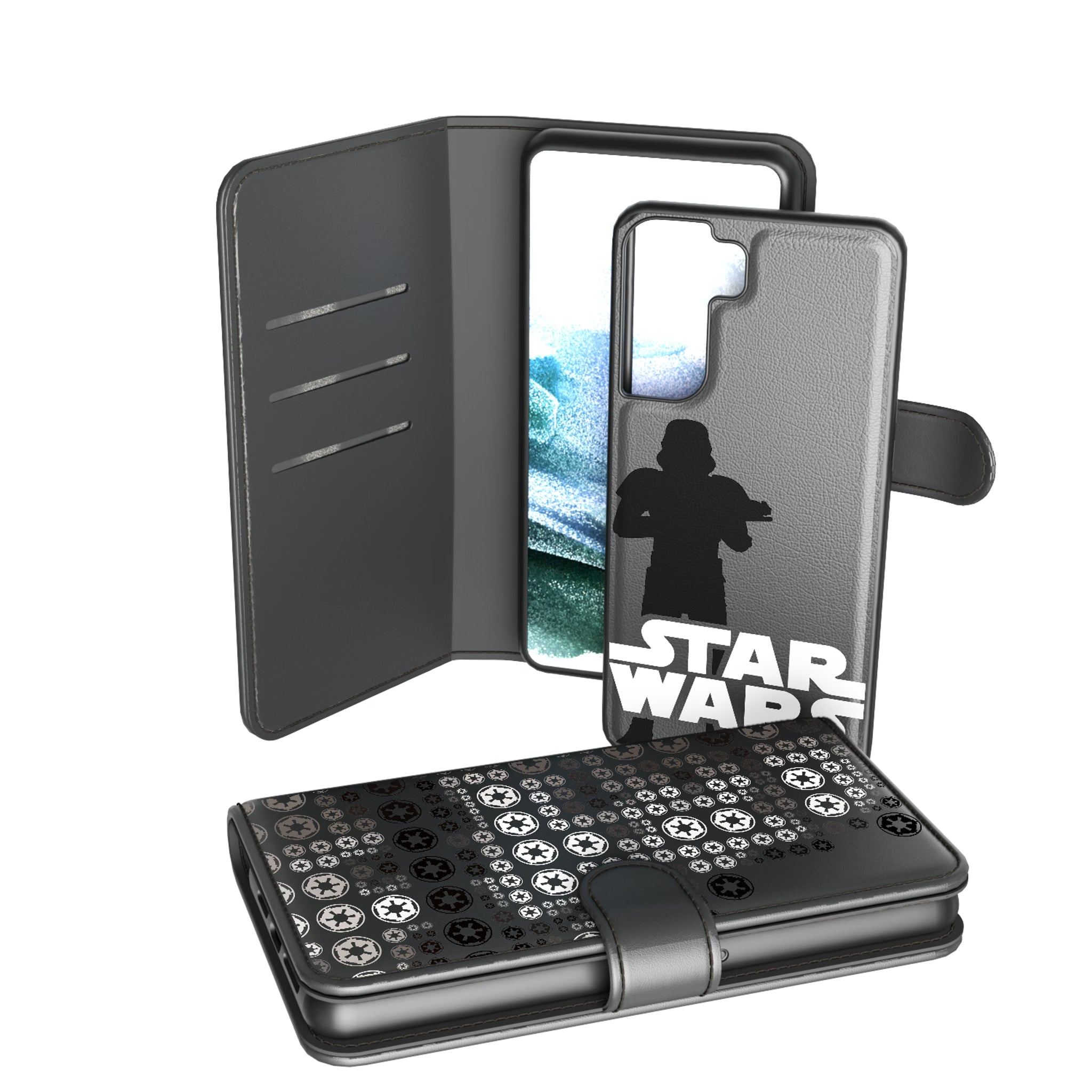 Star Wars Stormtrooper Quadratic Galaxy Wallet Phone Case for Samsung Galaxy