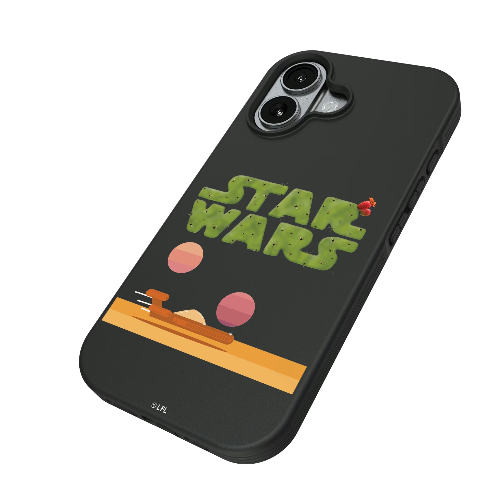 Star Wars Tatooine Locality Fade iPhone Bump Phone Case for Apple iPhone - Isometric View#Device_iPhone 17