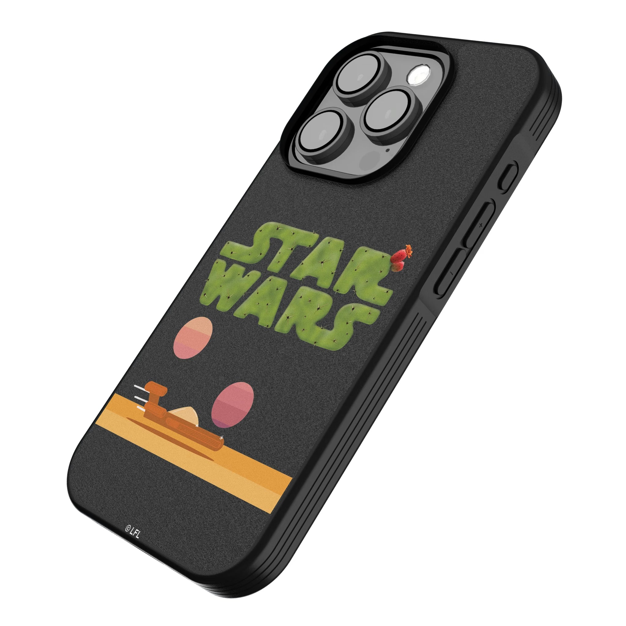 Star Wars Tatooine Locality Fade iPhone Bump Phone Case for Apple iPhone - Isometric View