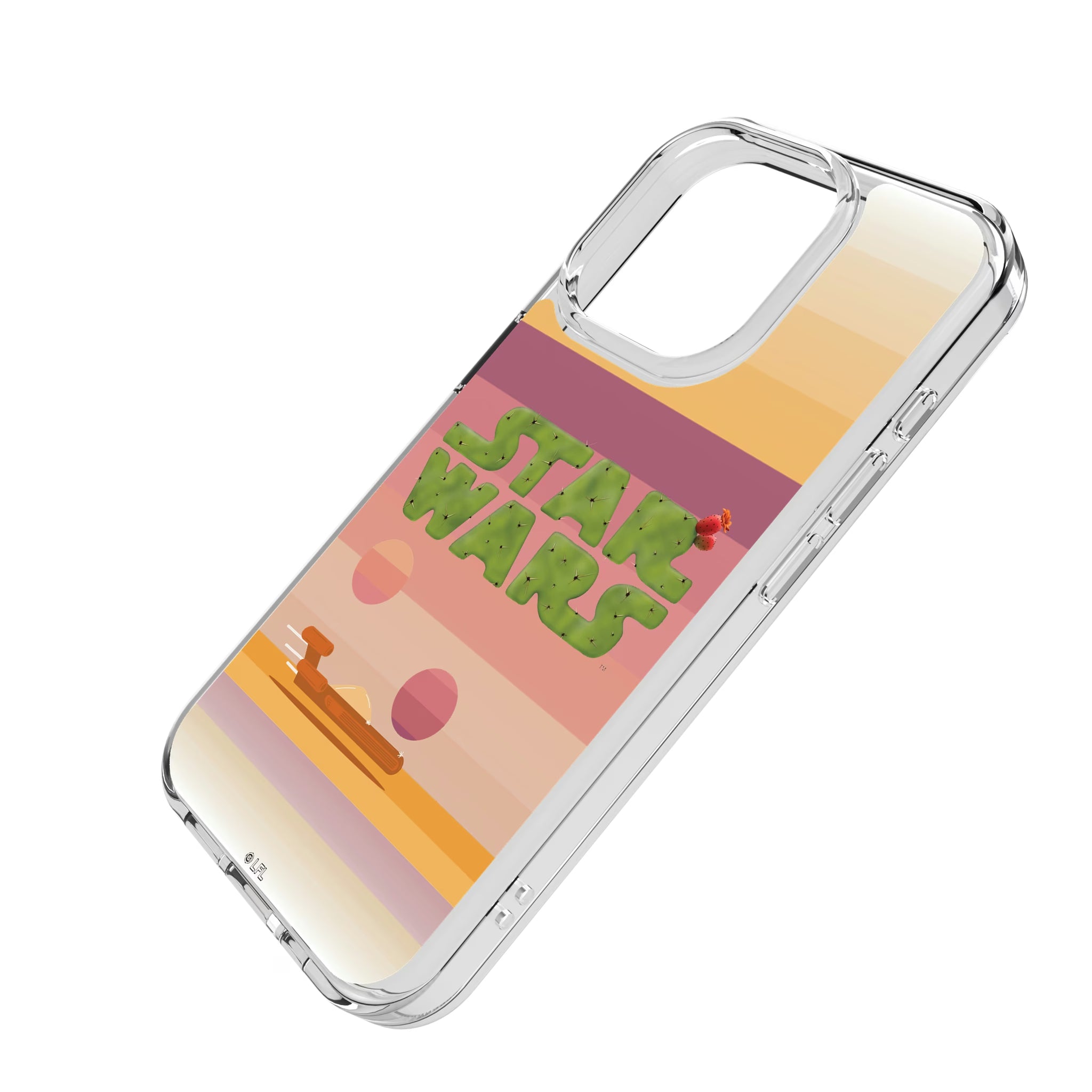 Star Wars Tatooine Locality Fade iPhone Clear Phone Case for Apple iPhone - Isometric View