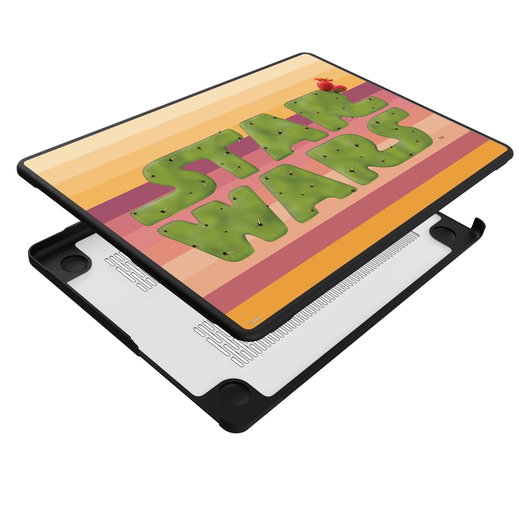 Star Wars Tatooine Locality Fade MacBook Laptop Case for Apple MacBook - Isometric View#Device_MacBook Pro (14-inch, 2021) / MacBook Pro (14-inch, 2023) / MacBook Pro (14-inch, 2024)