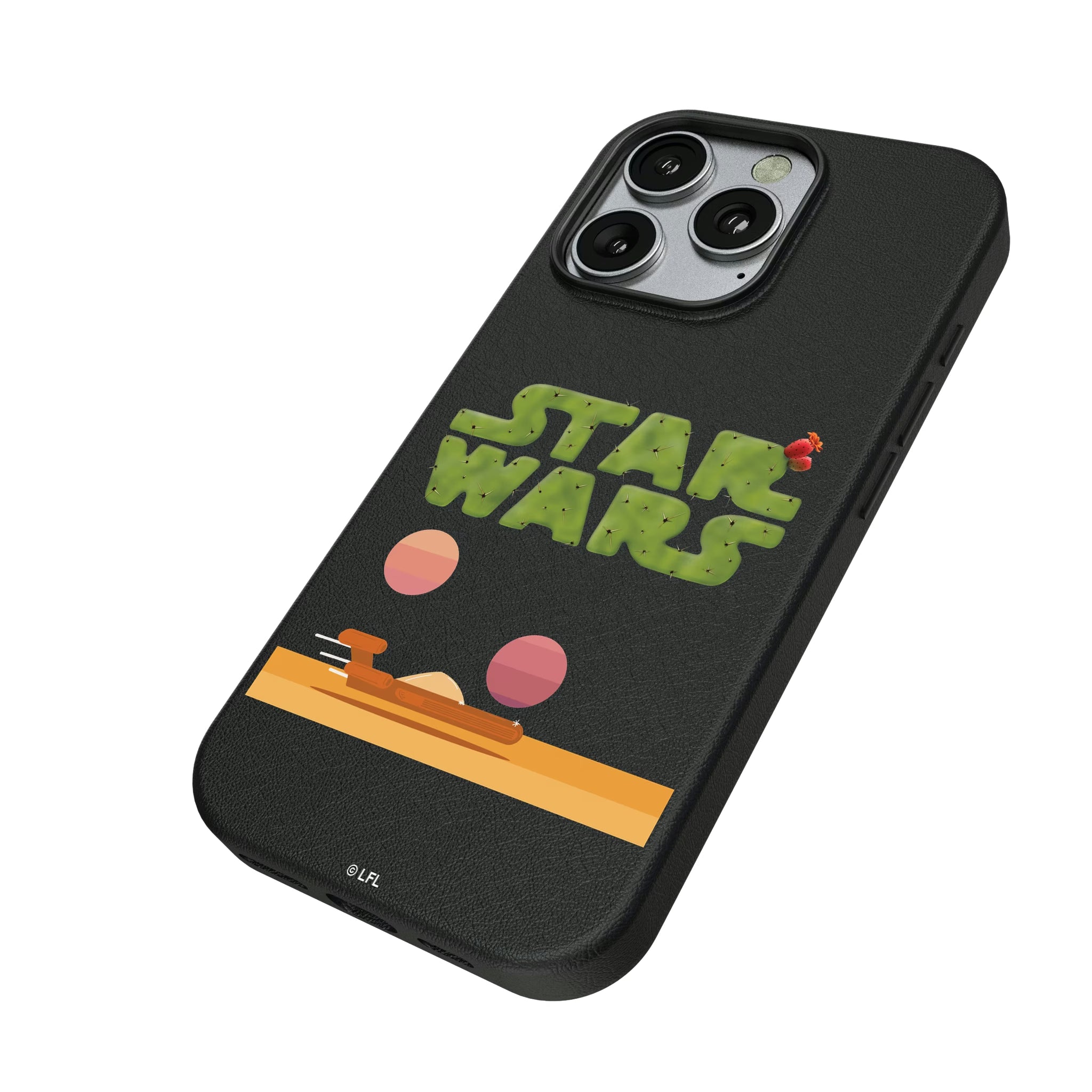 Star Wars Tatooine Locality Fade iPhone MagSafe Compatible Phone Case for Apple iPhone - Isometric View