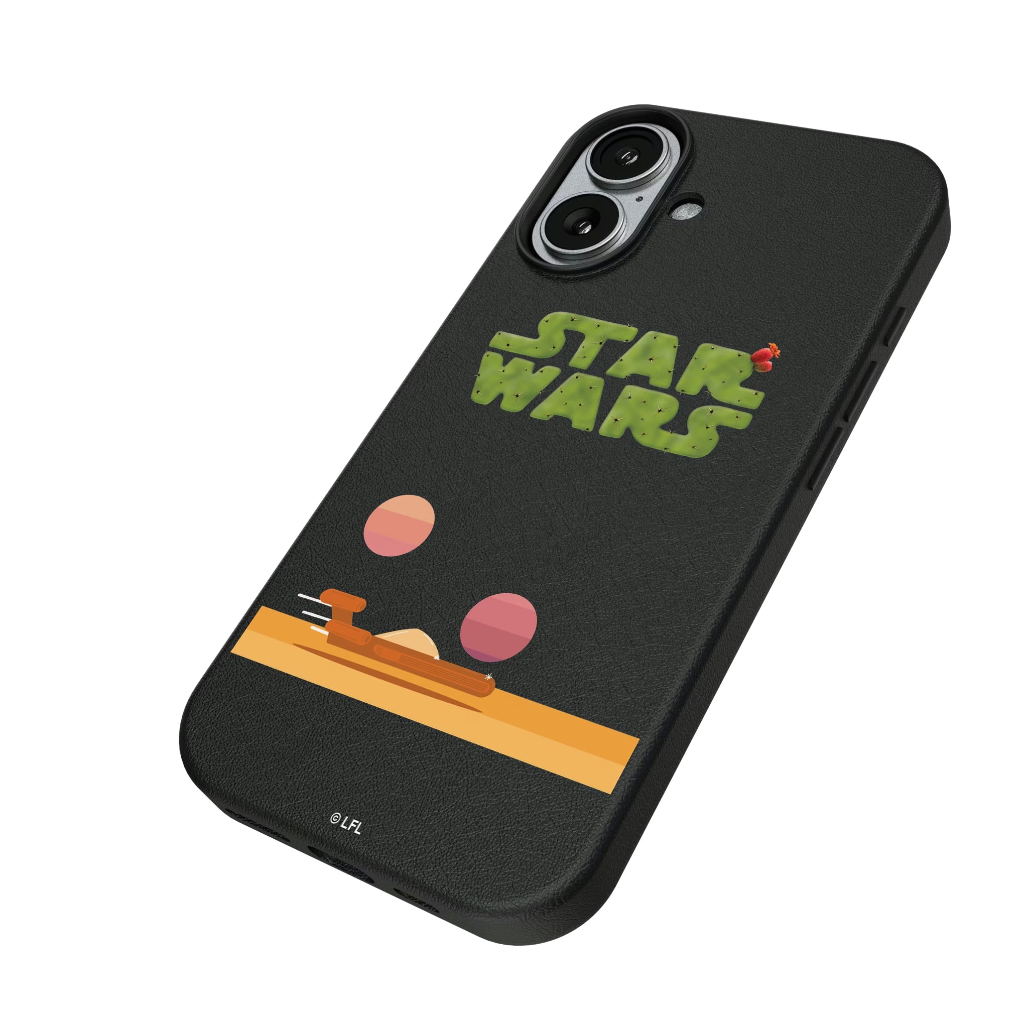 Star Wars Tatooine Locality Fade iPhone MagSafe Compatible Phone Case for Apple iPhone - Isometric View#Device_iPhone 17
