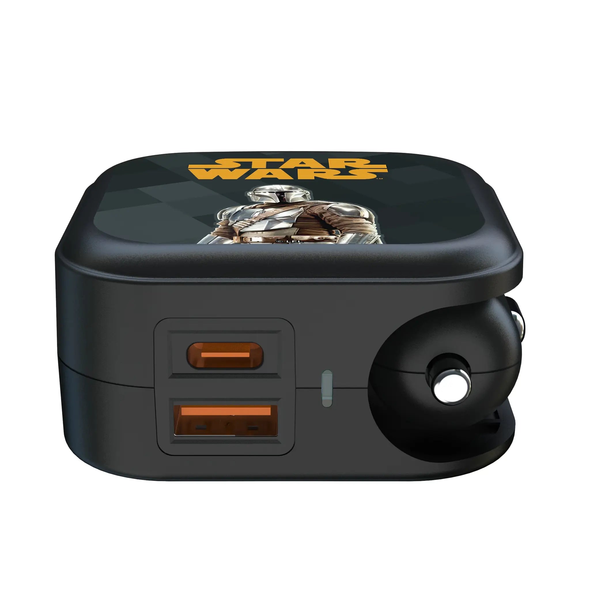 Star Wars: The Mandalorian Din Djarin Color Block 2 in 1 USB A/C Charger