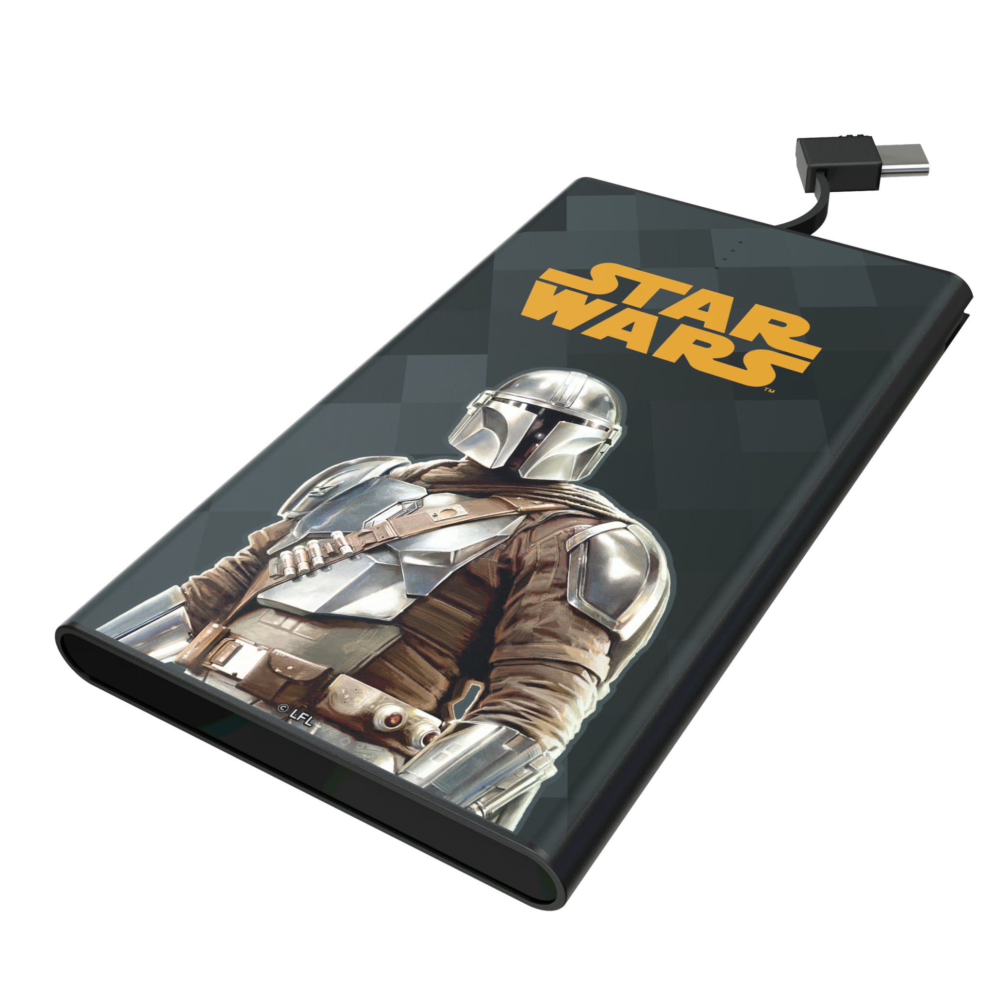 Star Wars: The Mandalorian Din Djarin Color Block 5000mAh Flat Powerbank