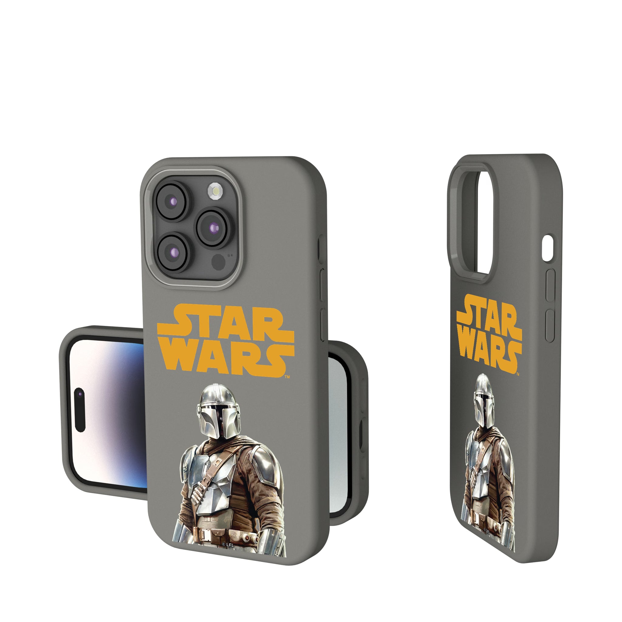 Star Wars: The Mandalorian Din Djarin Color Block iPhone Soft Touch Phone Case for Apple iPhone