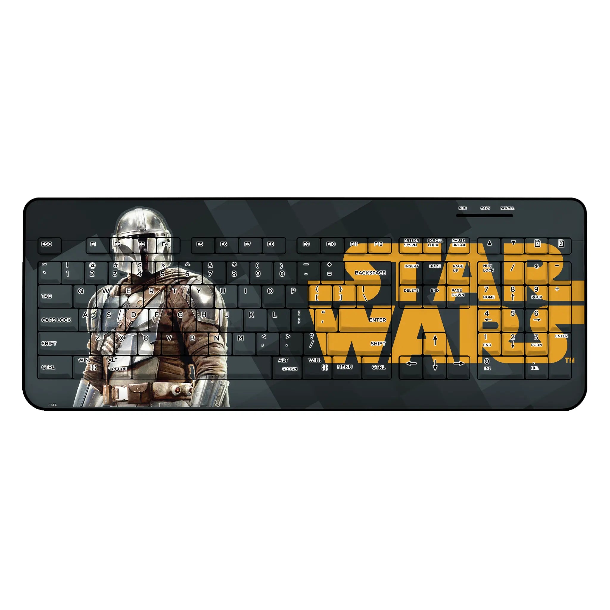 Star Wars: The Mandalorian Din Djarin Color Block Wireless USB Keyboard