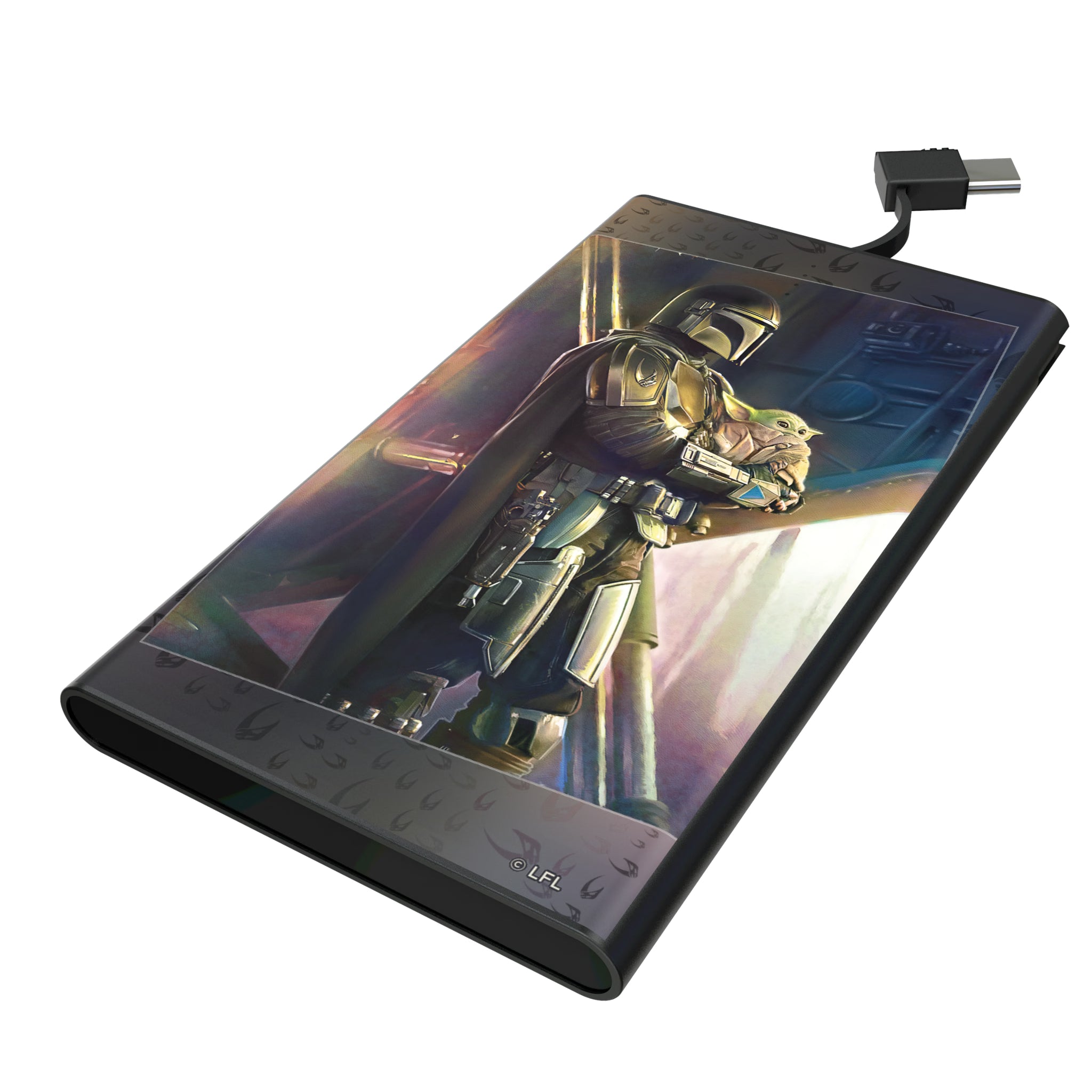 Star Wars: The Mandalorian Din Djarin Portrait 5000mAh Flat Powerbank