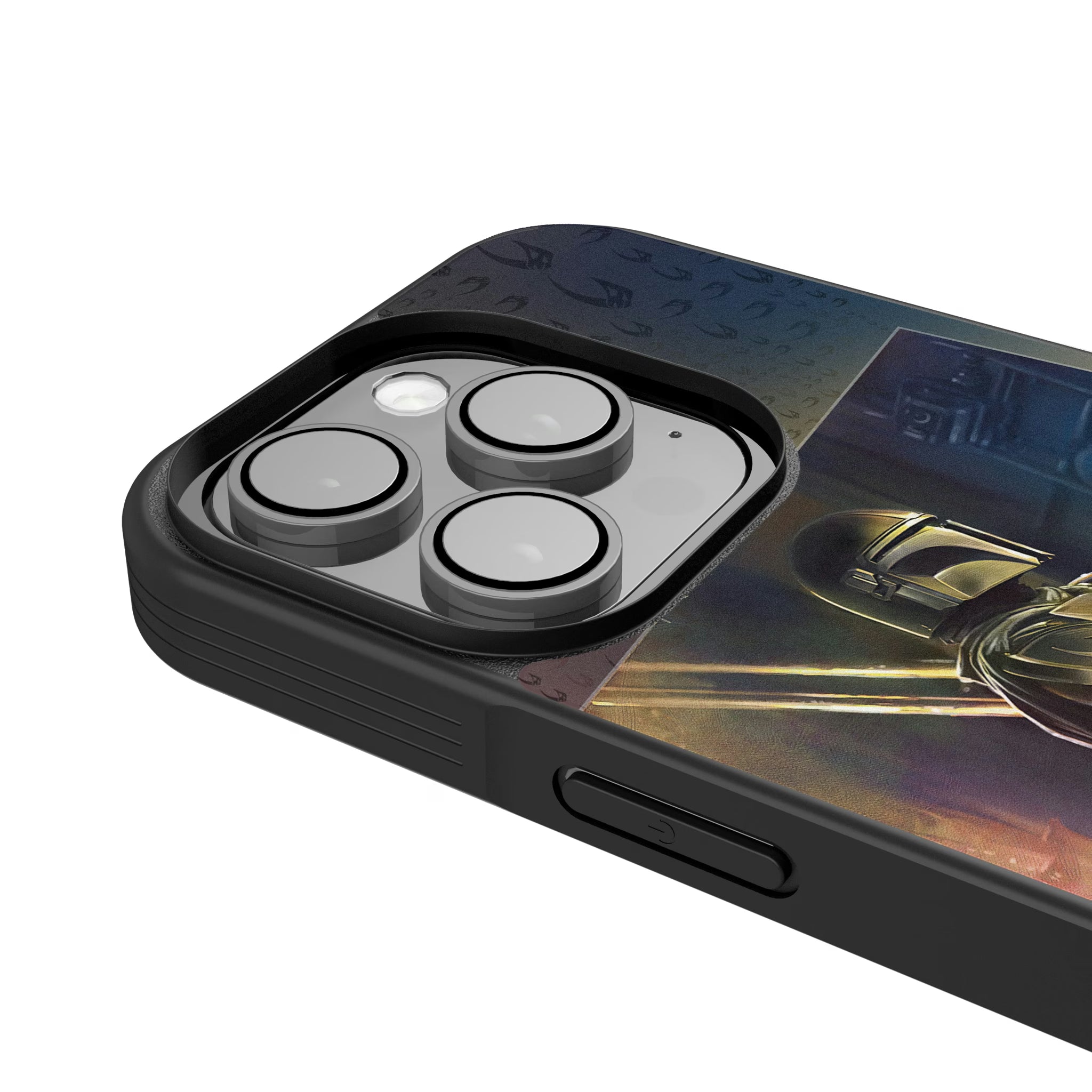 Star Wars: The Mandalorian Din Djarin Portrait iPhone Bump Phone Case for Apple iPhone - Detail