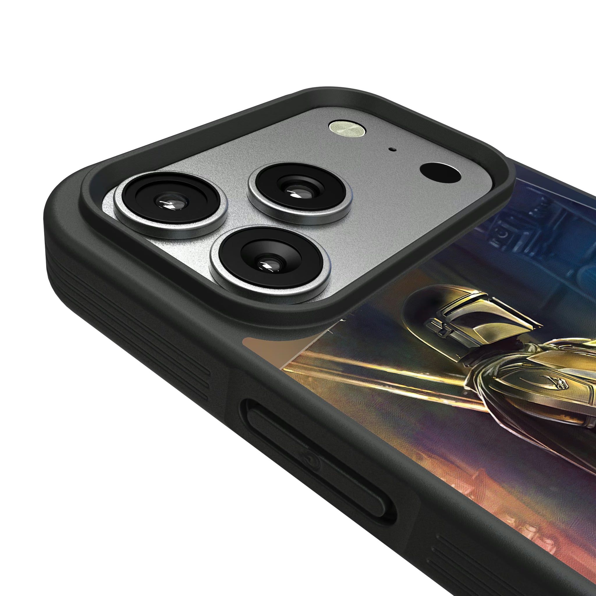 Star Wars: The Mandalorian Din Djarin Portrait iPhone Bump Phone Case for Apple iPhone - Detail#Device_iPhone 17 Pro