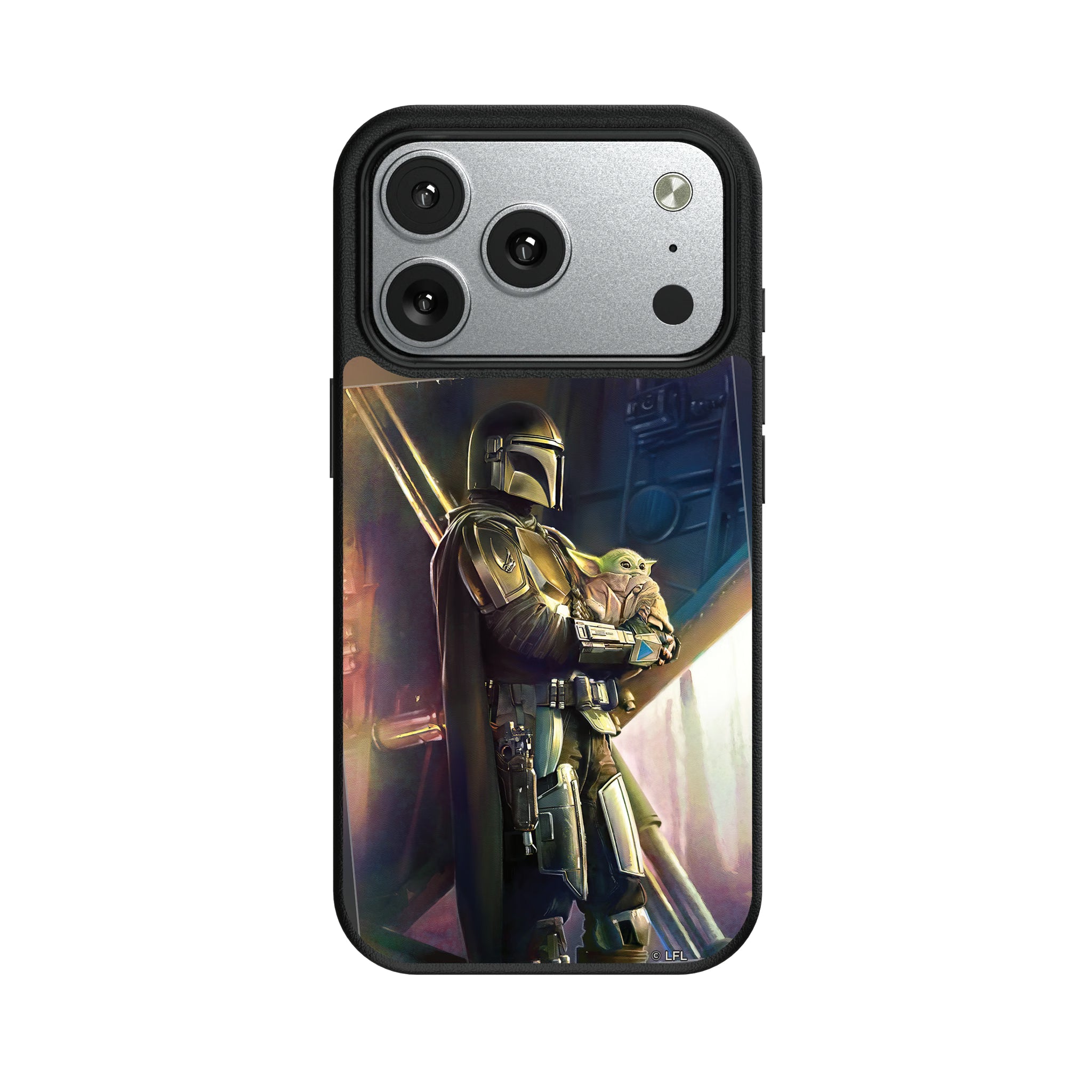 Star Wars: The Mandalorian Din Djarin Portrait iPhone MagSafe Compatible Phone Case for Apple iPhone#Device_iPhone 17 Pro