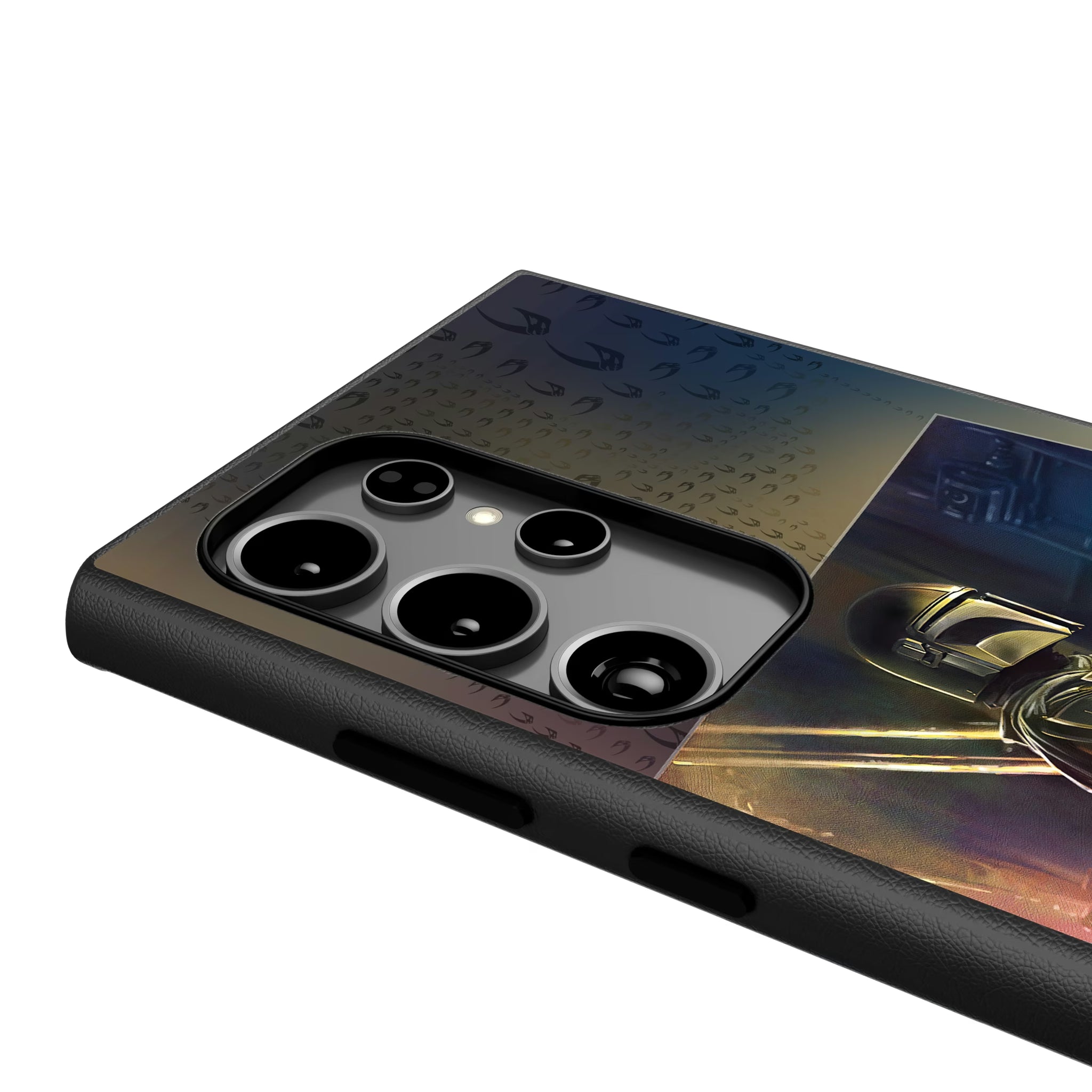 Star Wars: The Mandalorian Din Djarin Portrait Galaxy MagSafe Compatible Phone Case for Samsung Galaxy - Detail