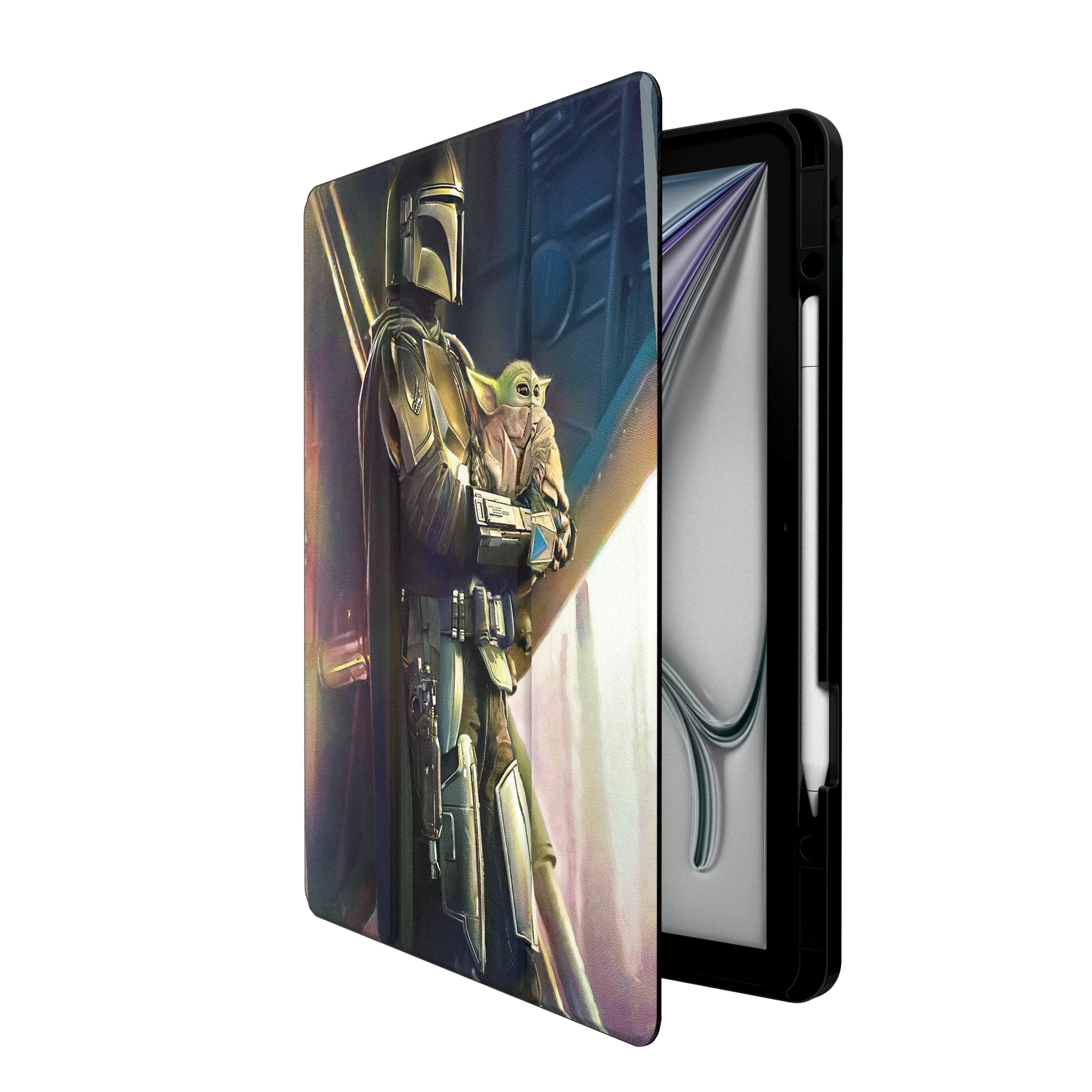 Star Wars: The Mandalorian Din Djarin Portrait iPad Tablet Case for Apple iPad