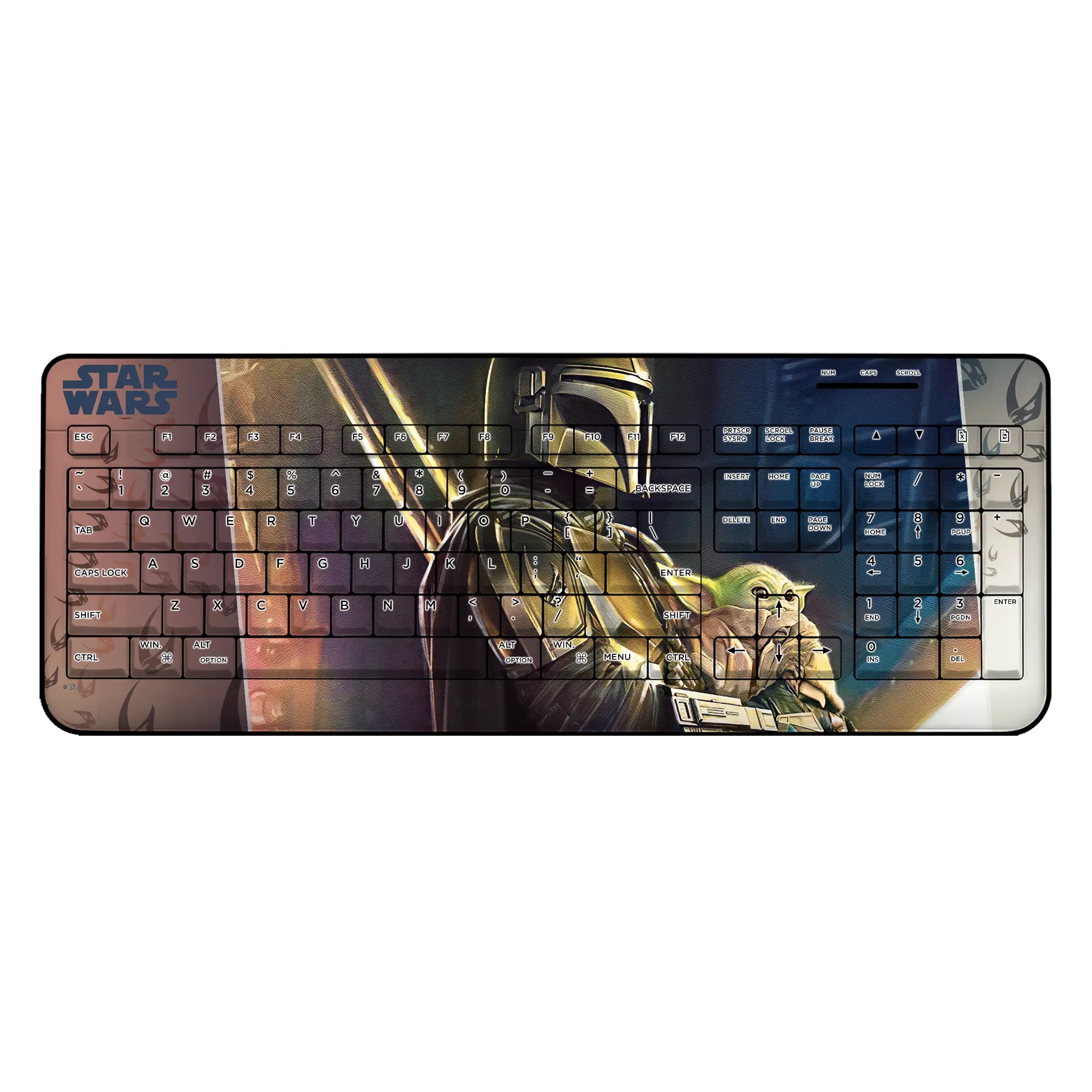 Star Wars: The Mandalorian Din Djarin Portrait Wireless USB Keyboard