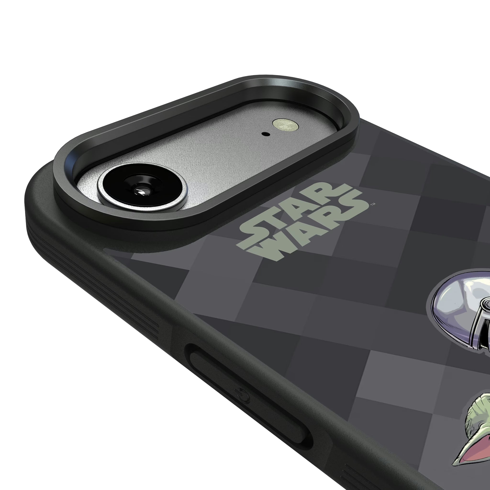 Star Wars: The Mandalorian Grogu and Din Djarin Color Block iPhone Bump Phone Case for Apple iPhone - Detail#Device_iPhone Air