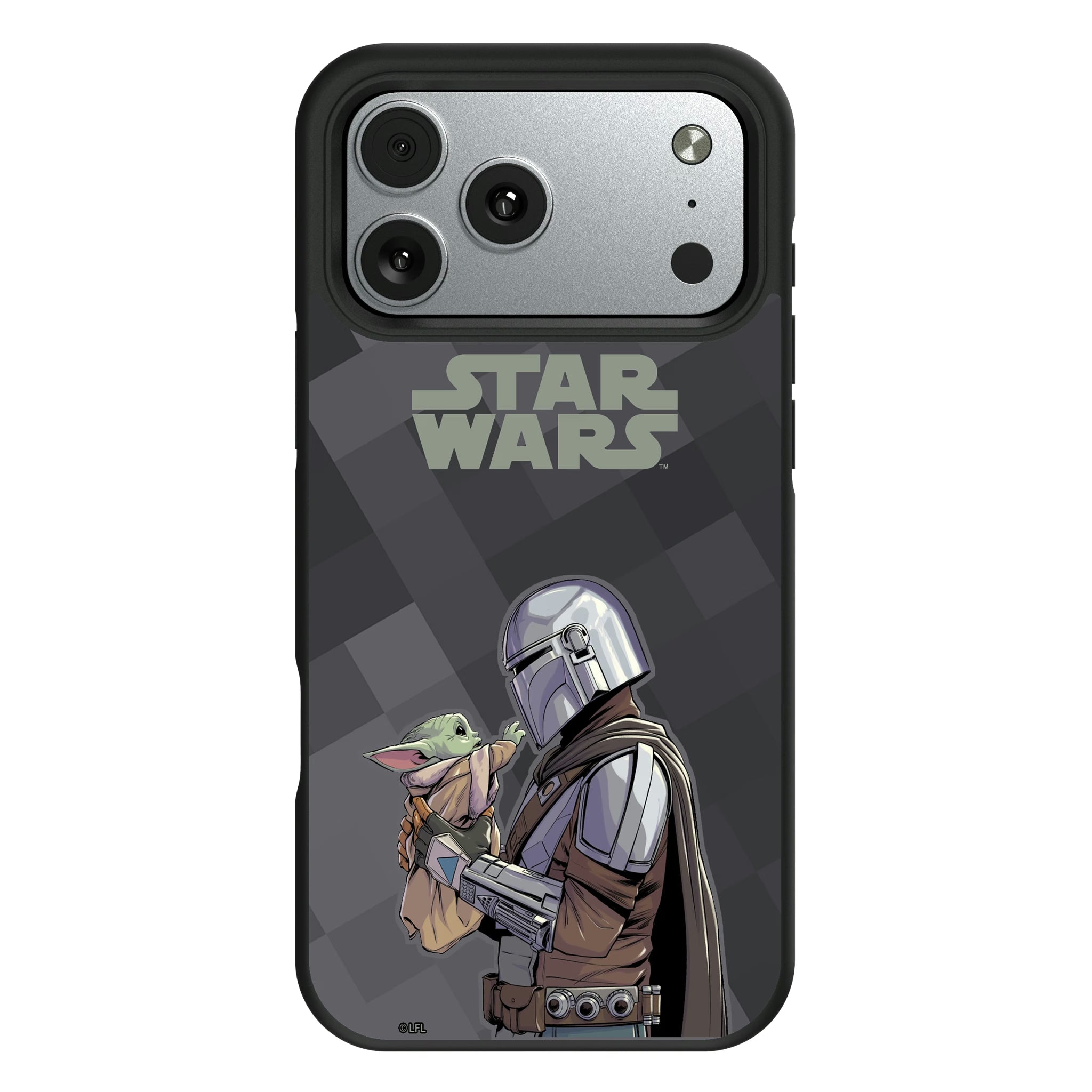 Star Wars: The Mandalorian Grogu and Din Djarin Color Block iPhone Bump Phone Case for Apple iPhone#Device_iPhone 17 Pro Max
