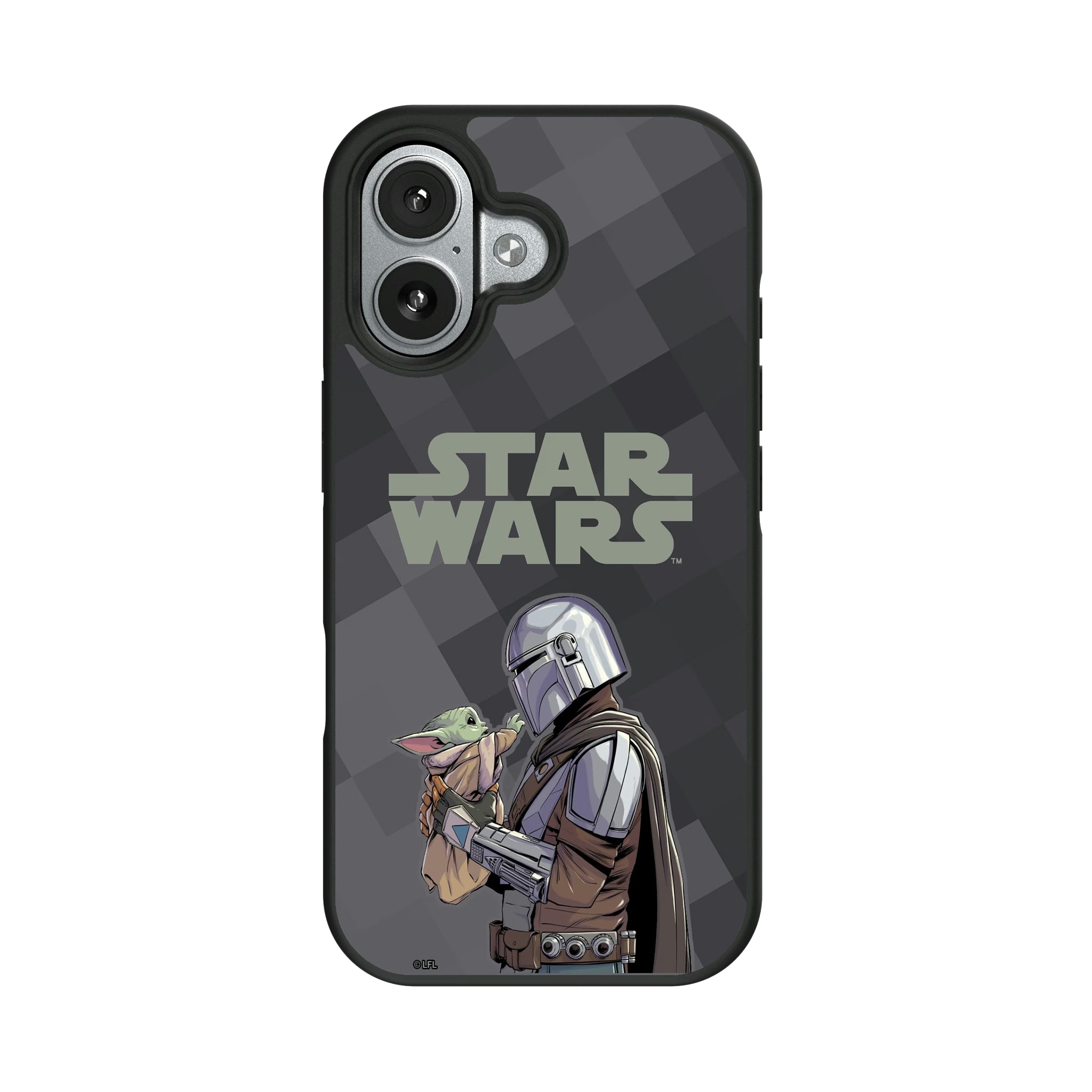 Star Wars: The Mandalorian Grogu and Din Djarin Color Block iPhone Bump Phone Case for Apple iPhone#Device_iPhone 17