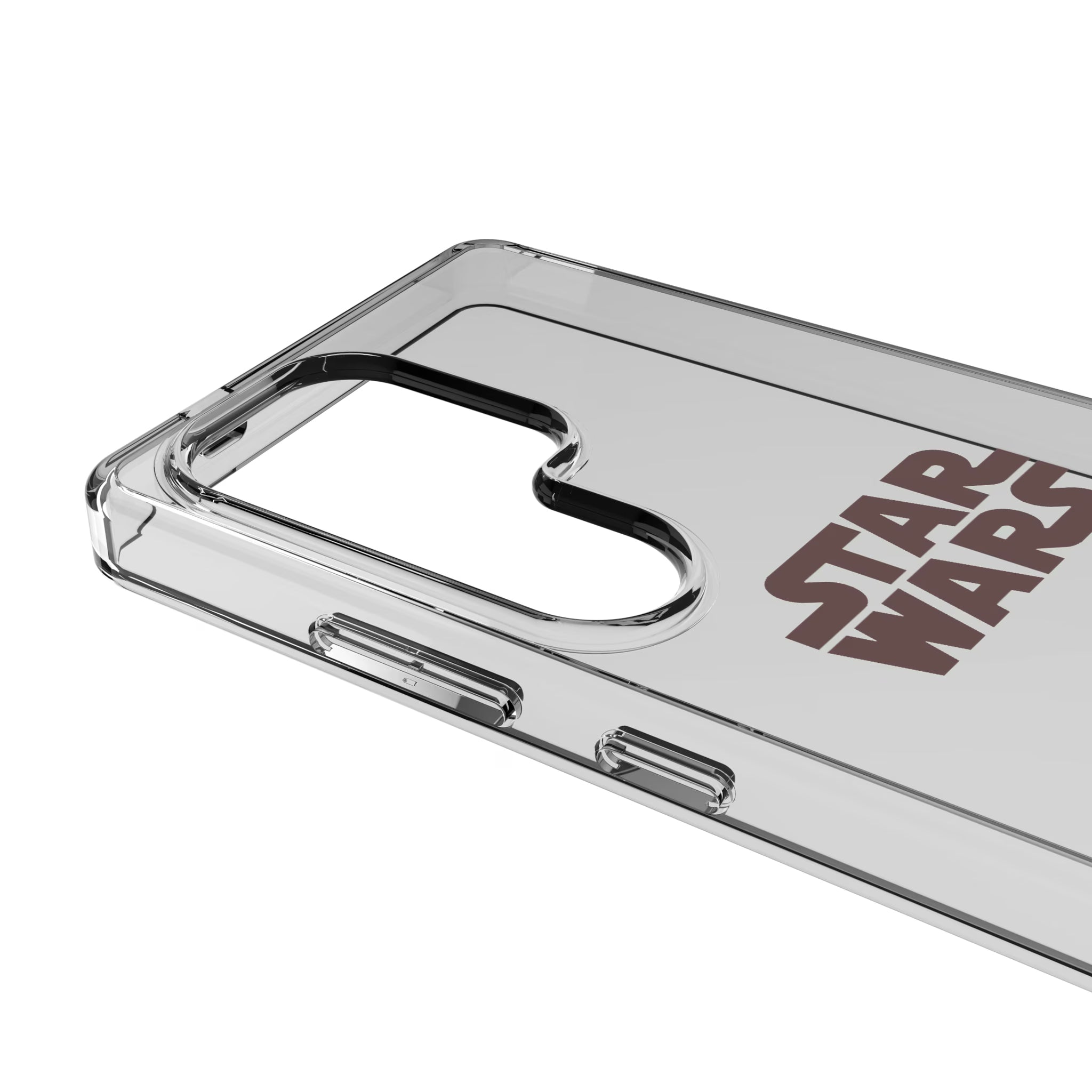 Star Wars: The Mandalorian Grogu and Din Djarin Color Block Galaxy Clear Phone Case for Samsung Galaxy - Detail
