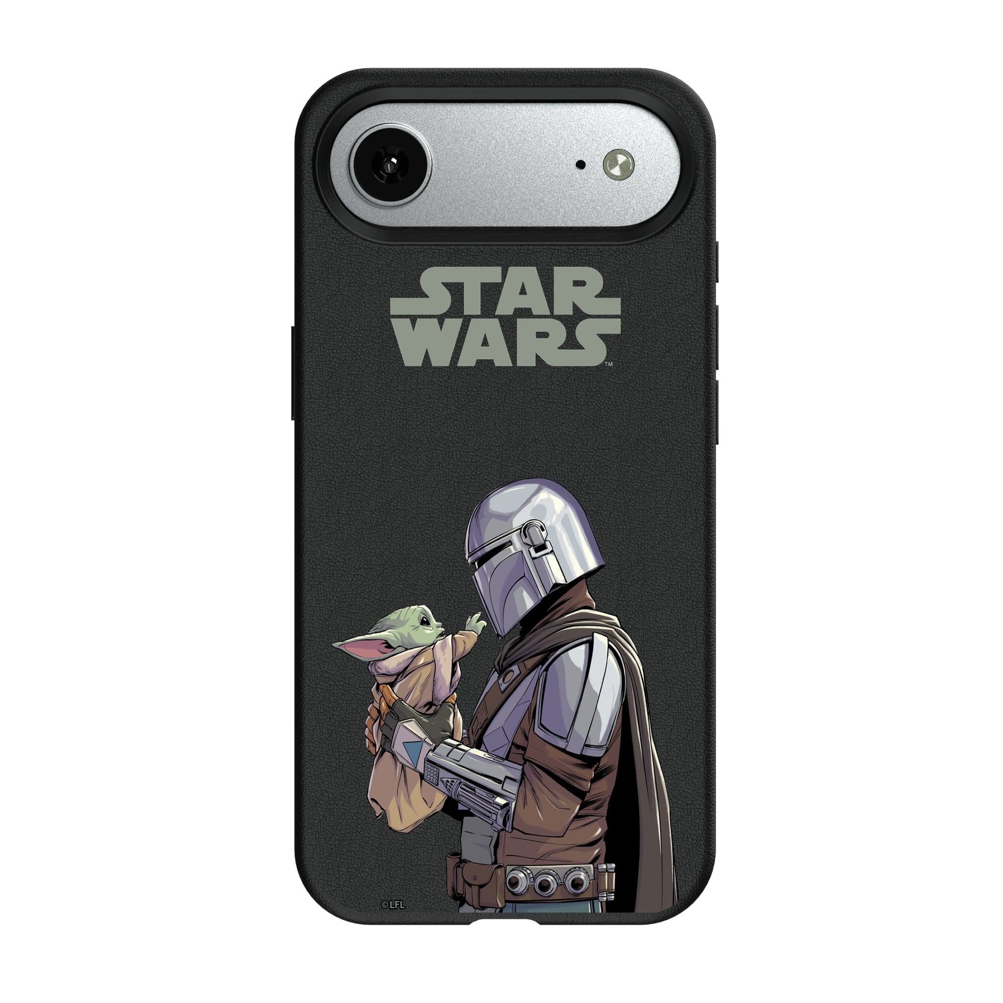 Star Wars: The Mandalorian Grogu and Din Djarin Color Block iPhone MagSafe Compatible Phone Case for Apple iPhone#Device_iPhone Air