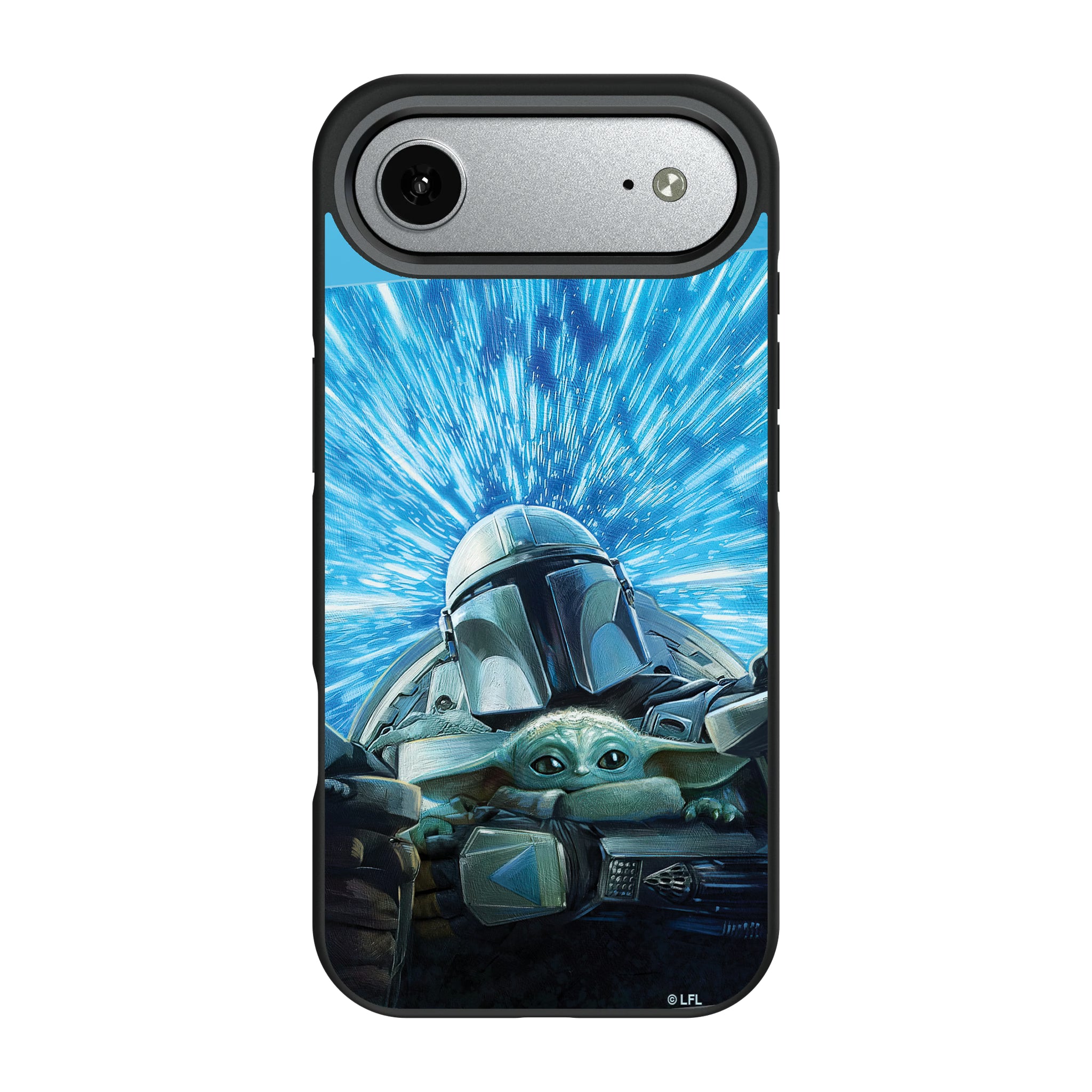 Star Wars: The Mandalorian Grogu and Din Djarin Portrait iPhone Bump Phone Case for Apple iPhone#Device_iPhone Air