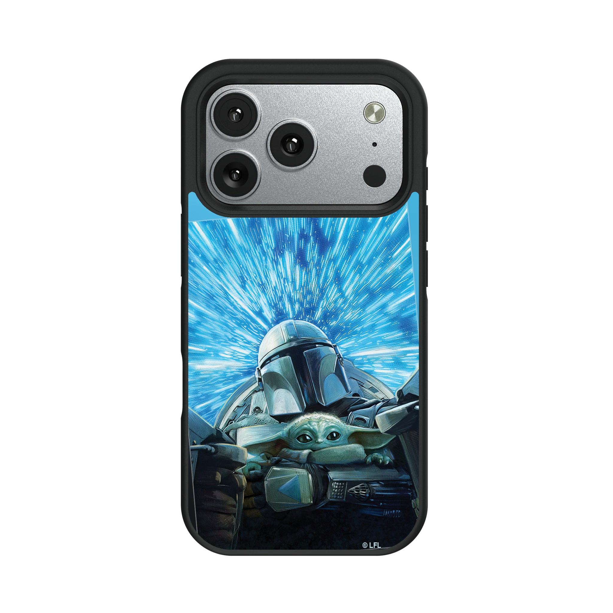 Star Wars: The Mandalorian Grogu and Din Djarin Portrait iPhone Bump Phone Case for Apple iPhone#Device_iPhone 17 Pro