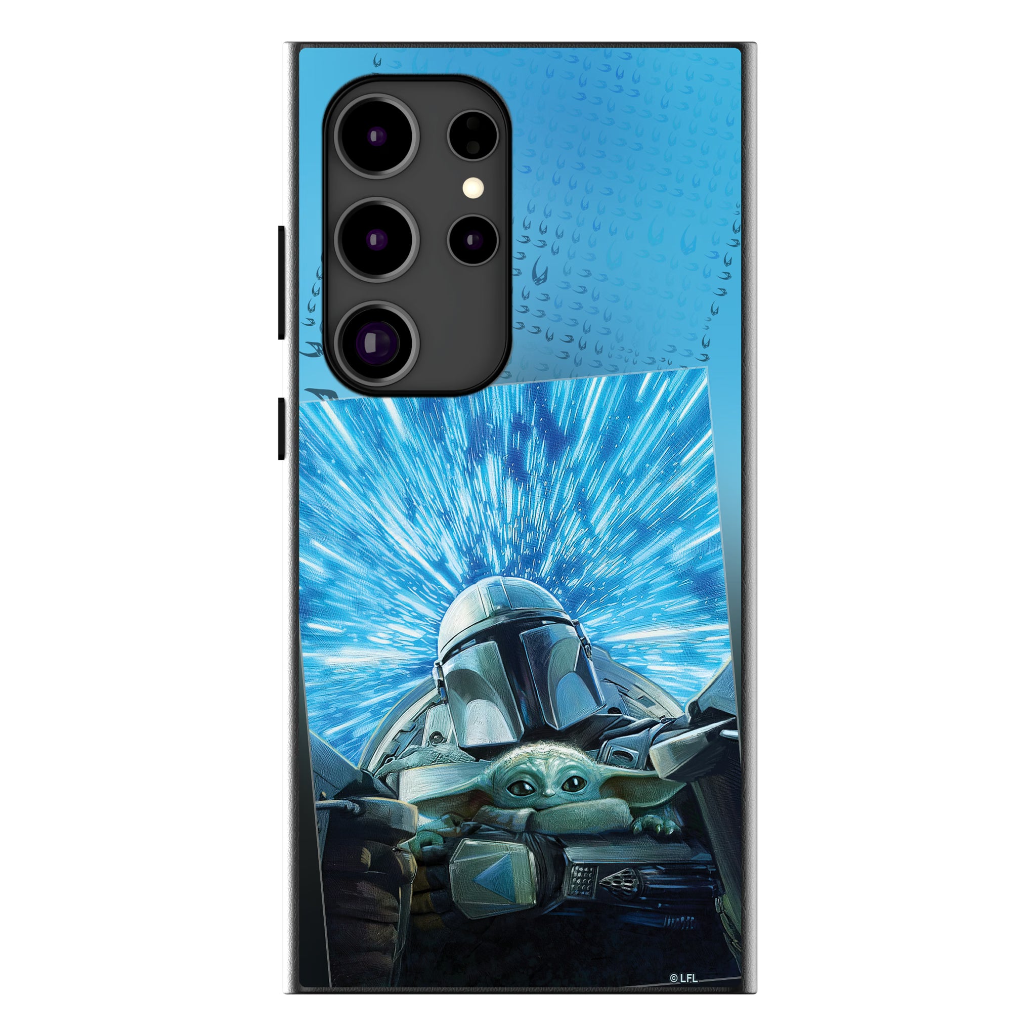 Star Wars: The Mandalorian Grogu and Din Djarin Portrait Galaxy MagSafe Compatible Phone Case for Samsung Galaxy