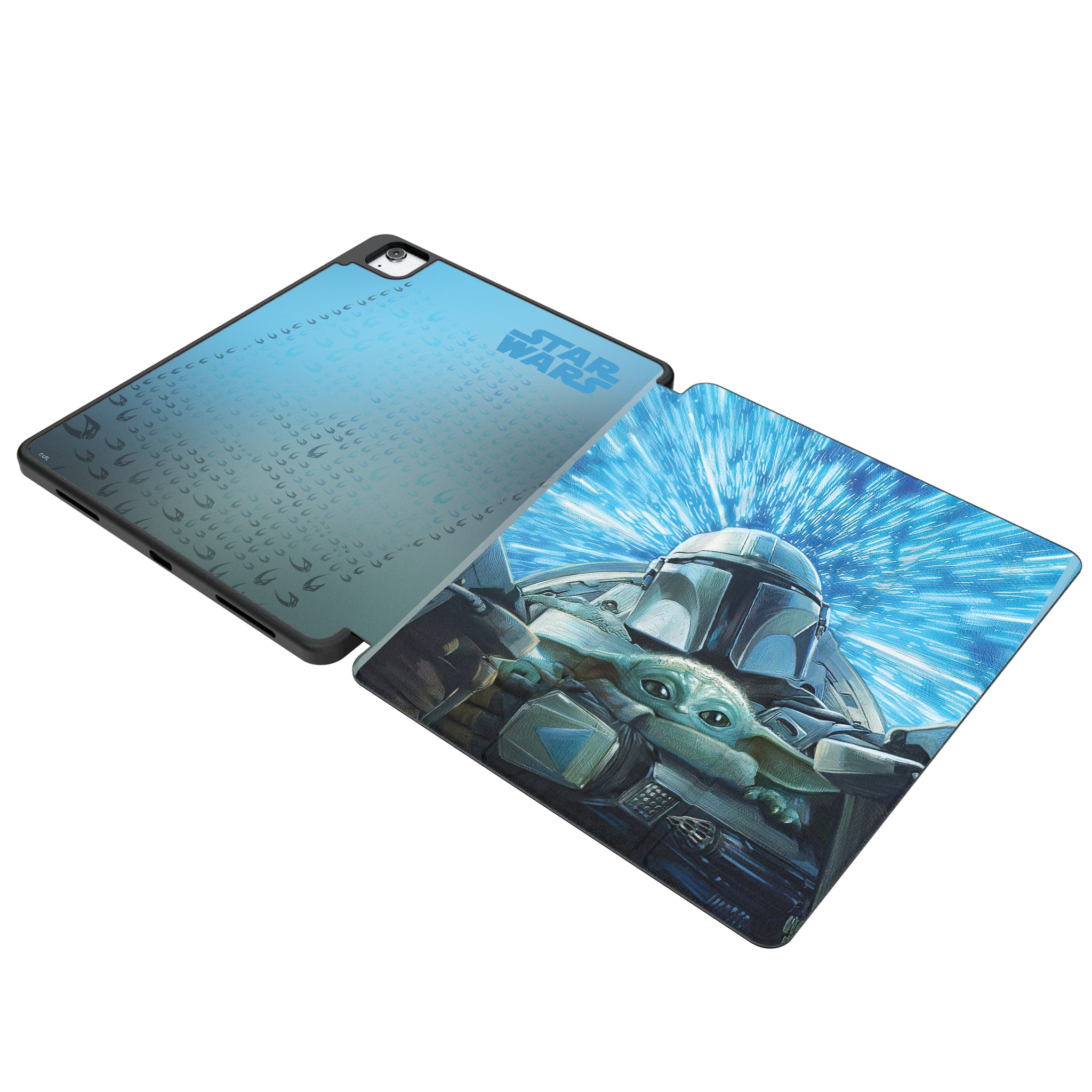Star Wars: The Mandalorian Grogu and Din Djarin Portrait iPad Tablet Case for Apple iPad