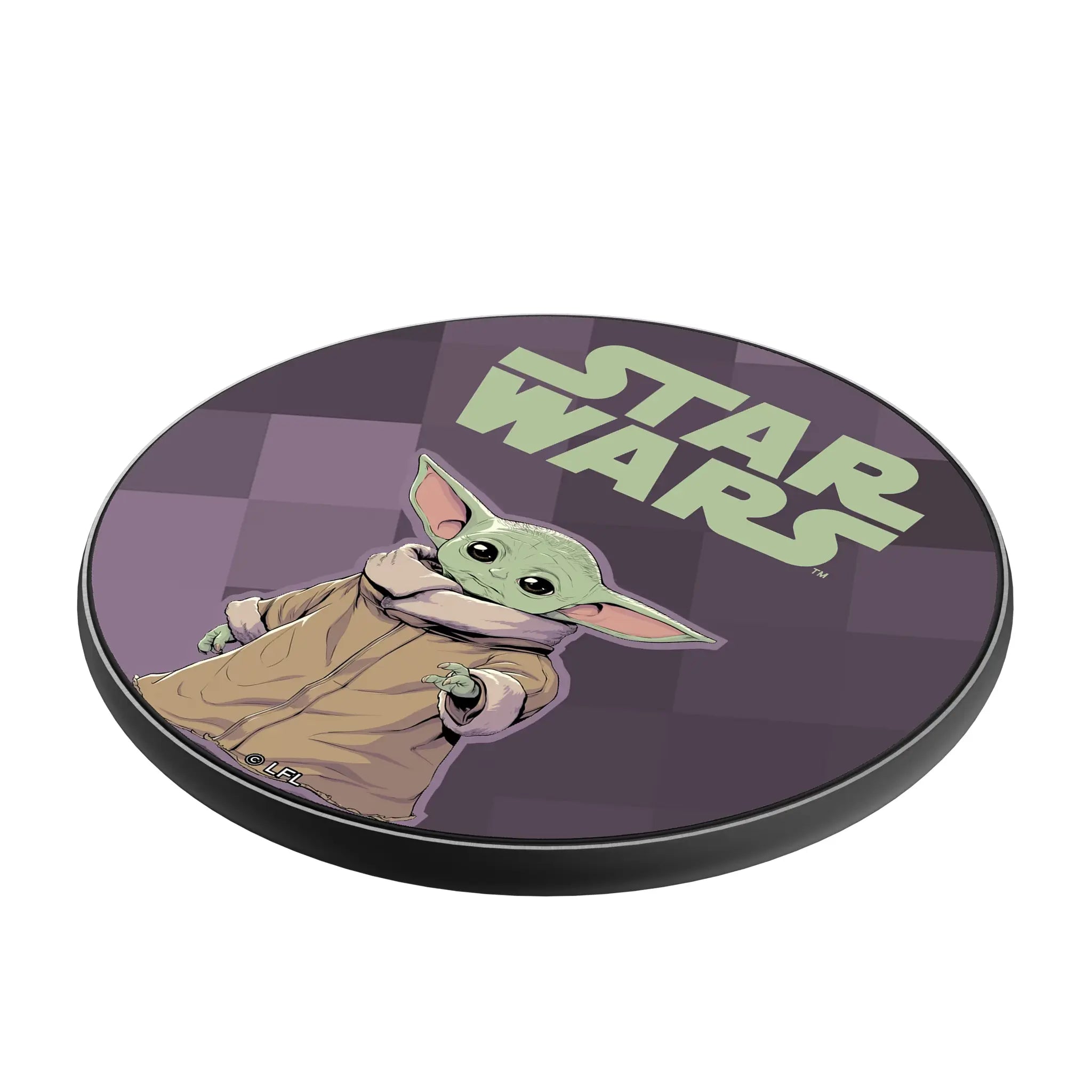 Star Wars: The Mandalorian Grogu Color Block 15-Watt Wireless Charger - Isometric View