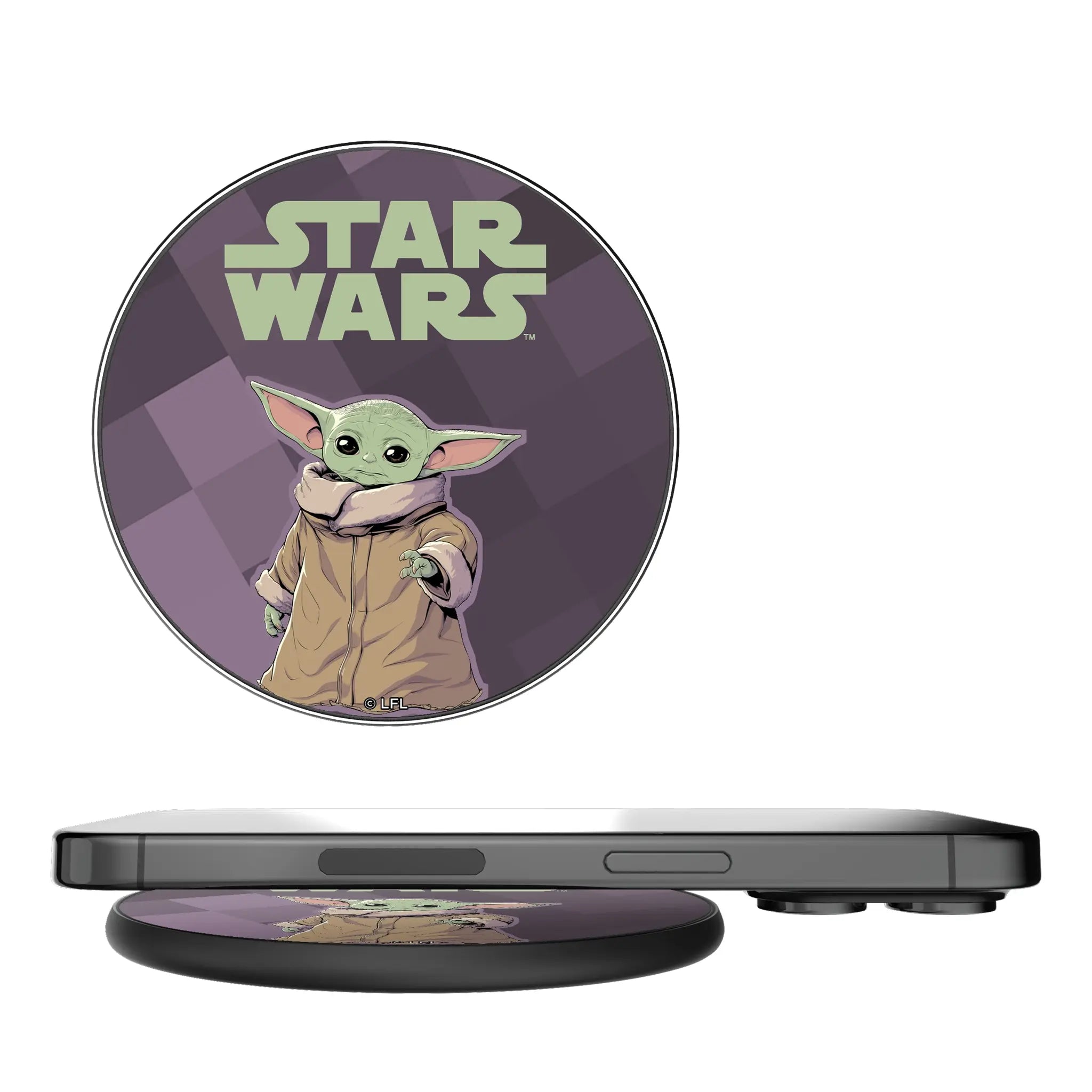 Star Wars: The Mandalorian Grogu Color Block 15-Watt Wireless Charger