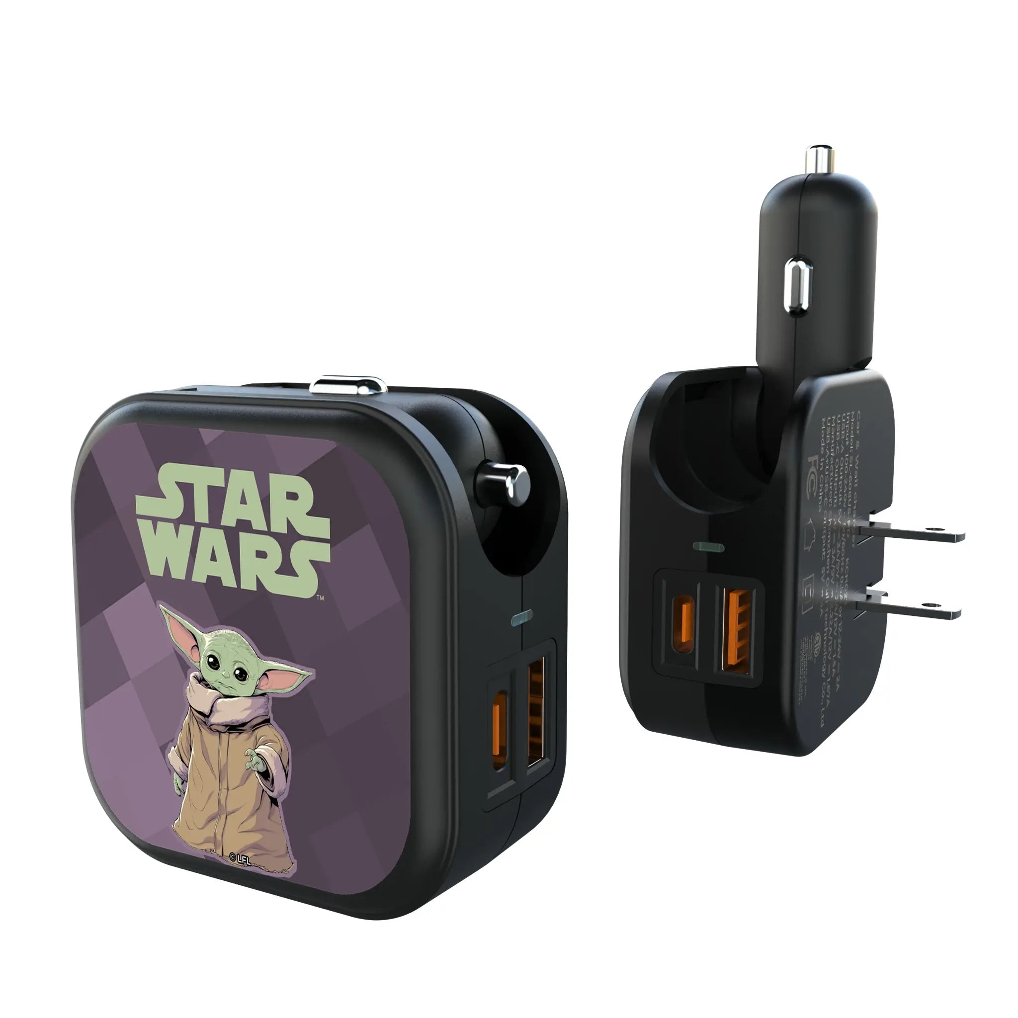Star Wars: The Mandalorian Grogu Color Block 2 in 1 USB A/C Charger
