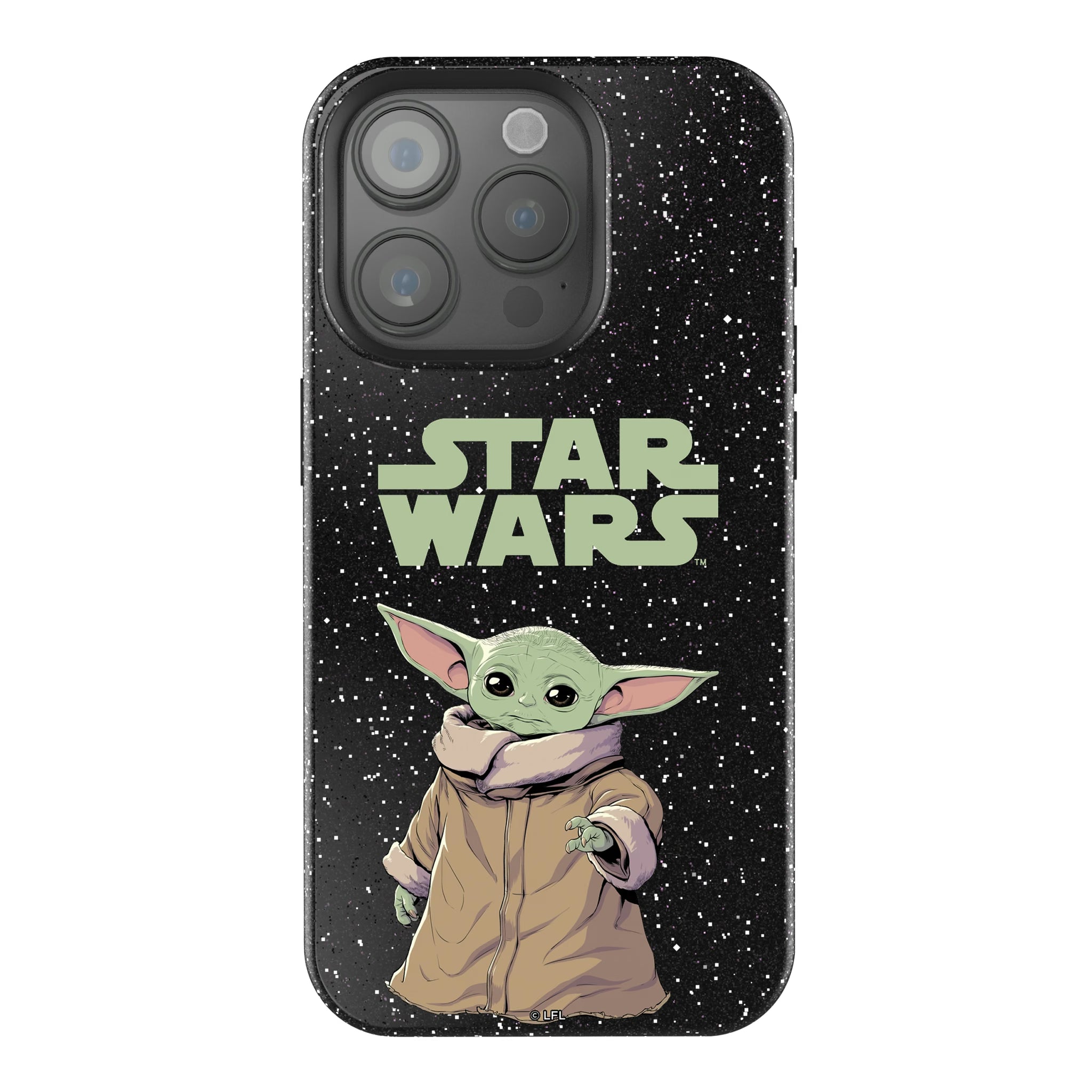Star Wars: The Mandalorian Grogu Color Block iPhone Bling Phone Case for Apple iPhone