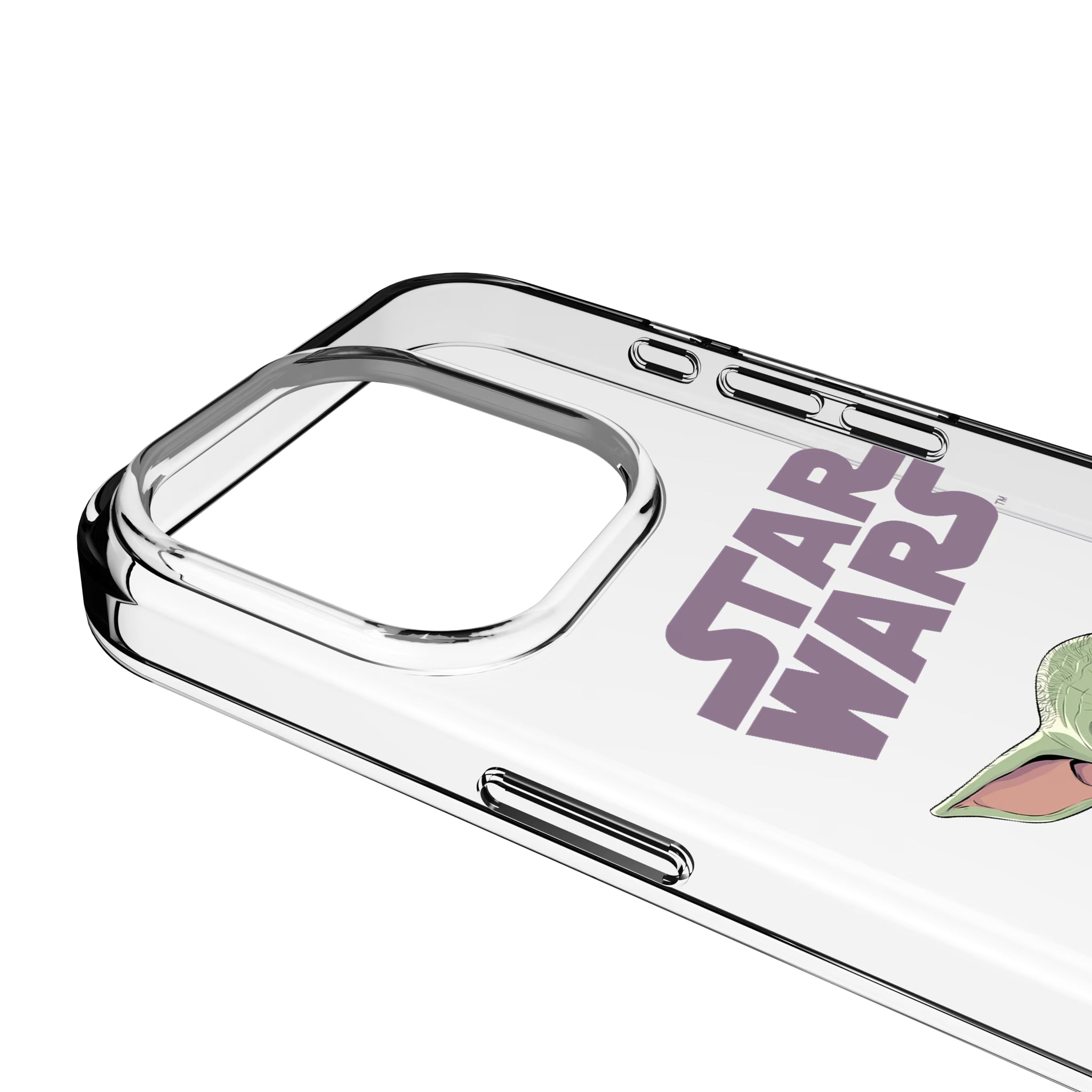 Star Wars: The Mandalorian Grogu Color Block iPhone Clear Phone Case for Apple iPhone - Detail
