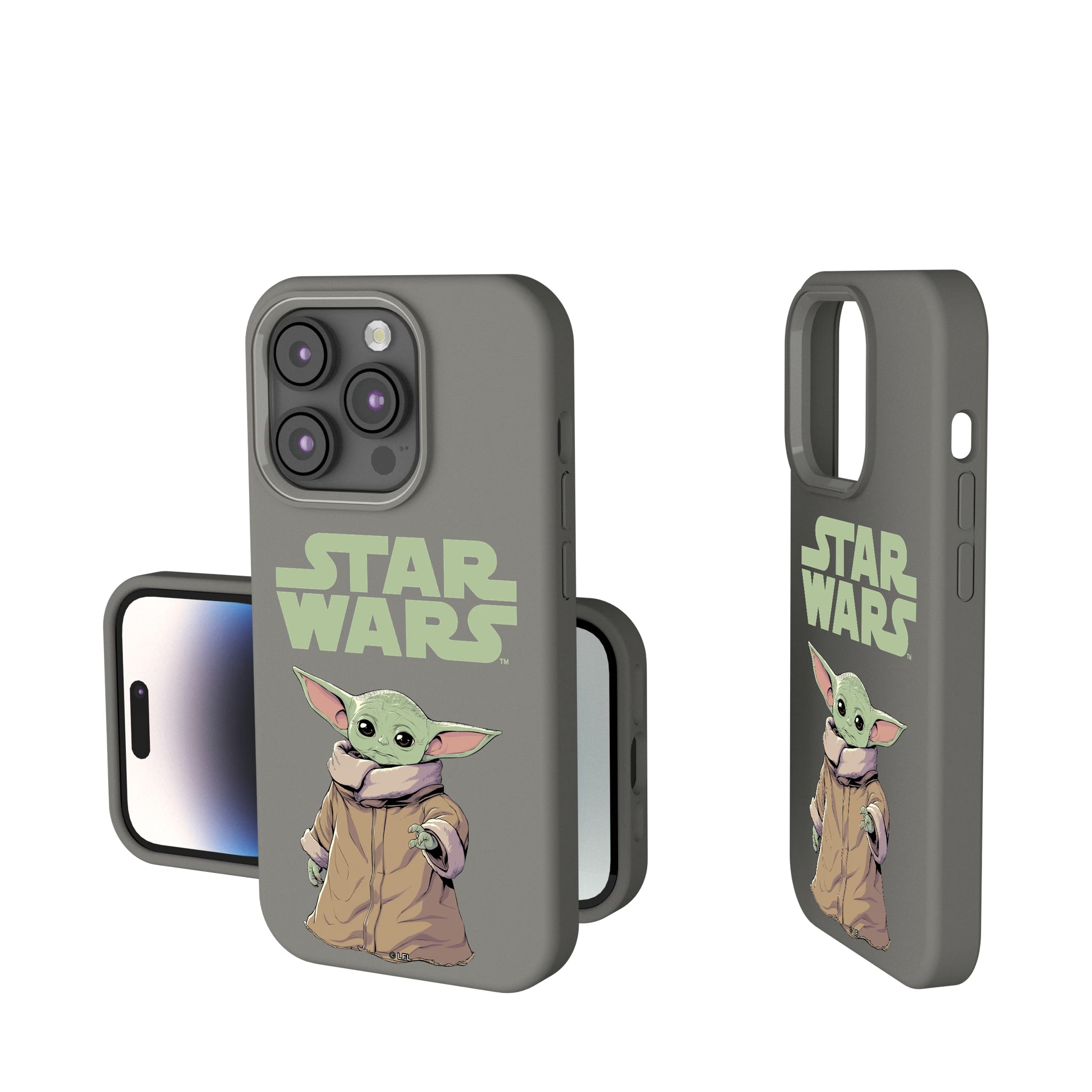 Star Wars: The Mandalorian Grogu Color Block iPhone Soft Touch Phone Case for Apple iPhone