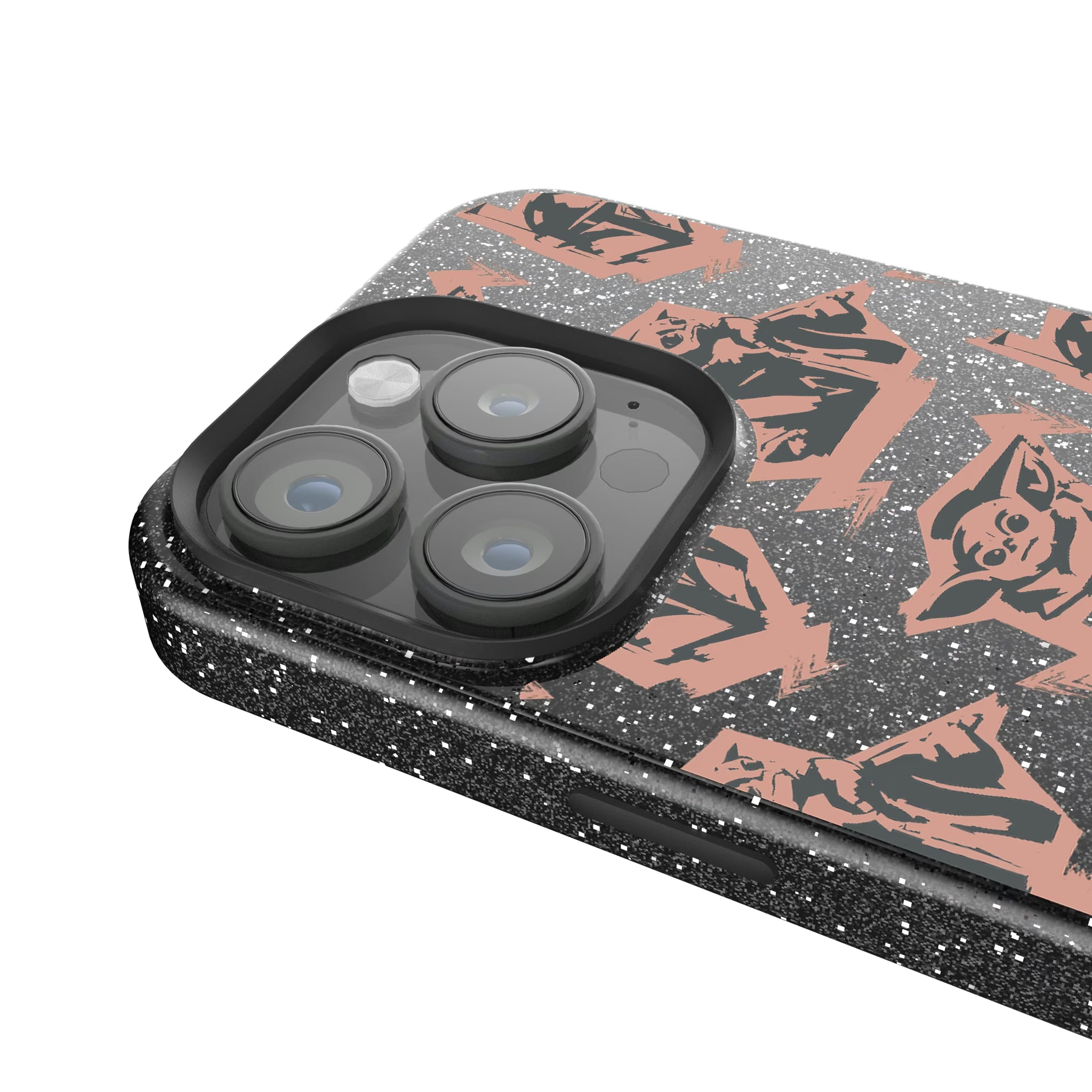 Star Wars: The Mandalorian Grogu Pattern iPhone Bling Phone Case for Apple iPhone - Detail