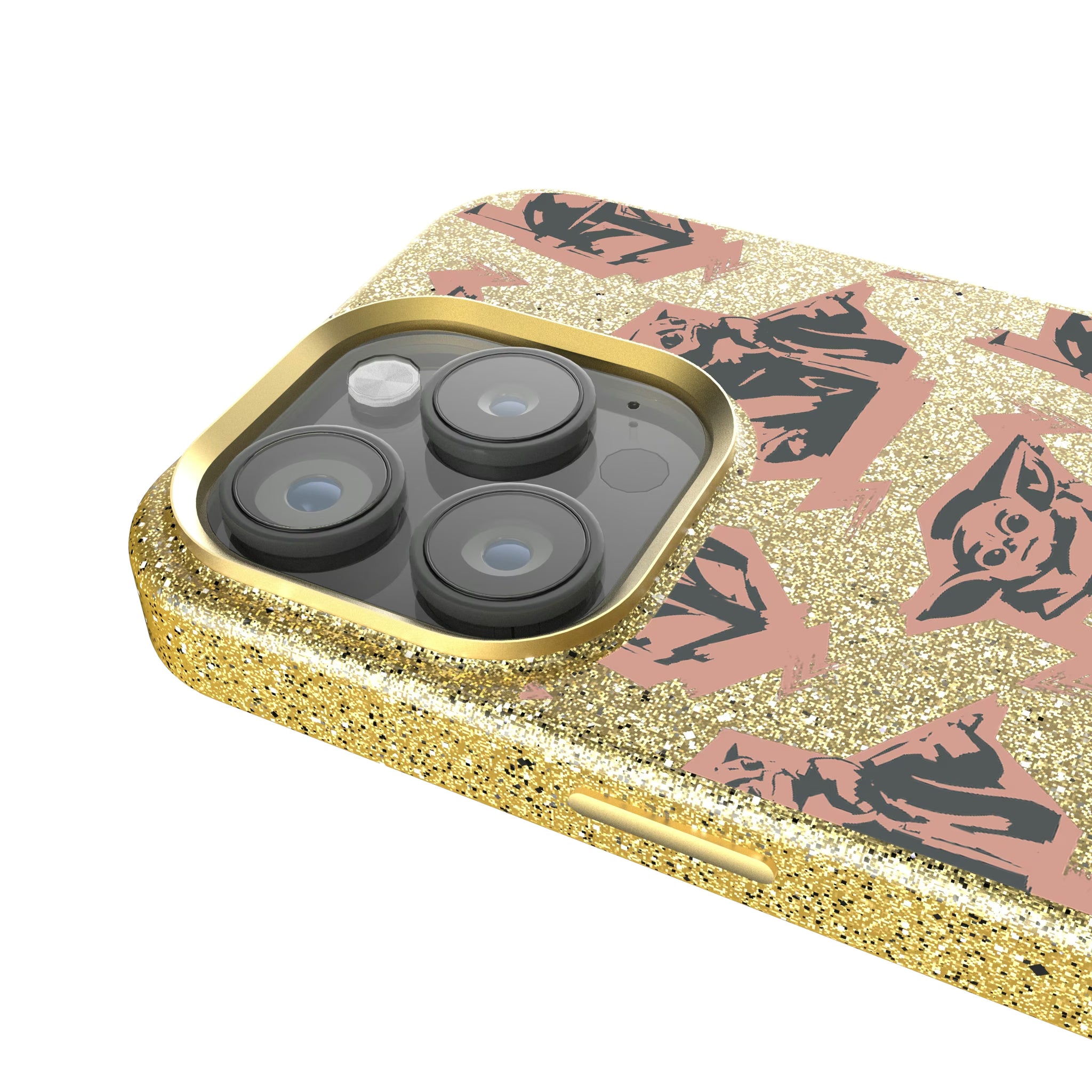 Star Wars: The Mandalorian Grogu Pattern iPhone Bling Phone Case for Apple iPhone - Detail