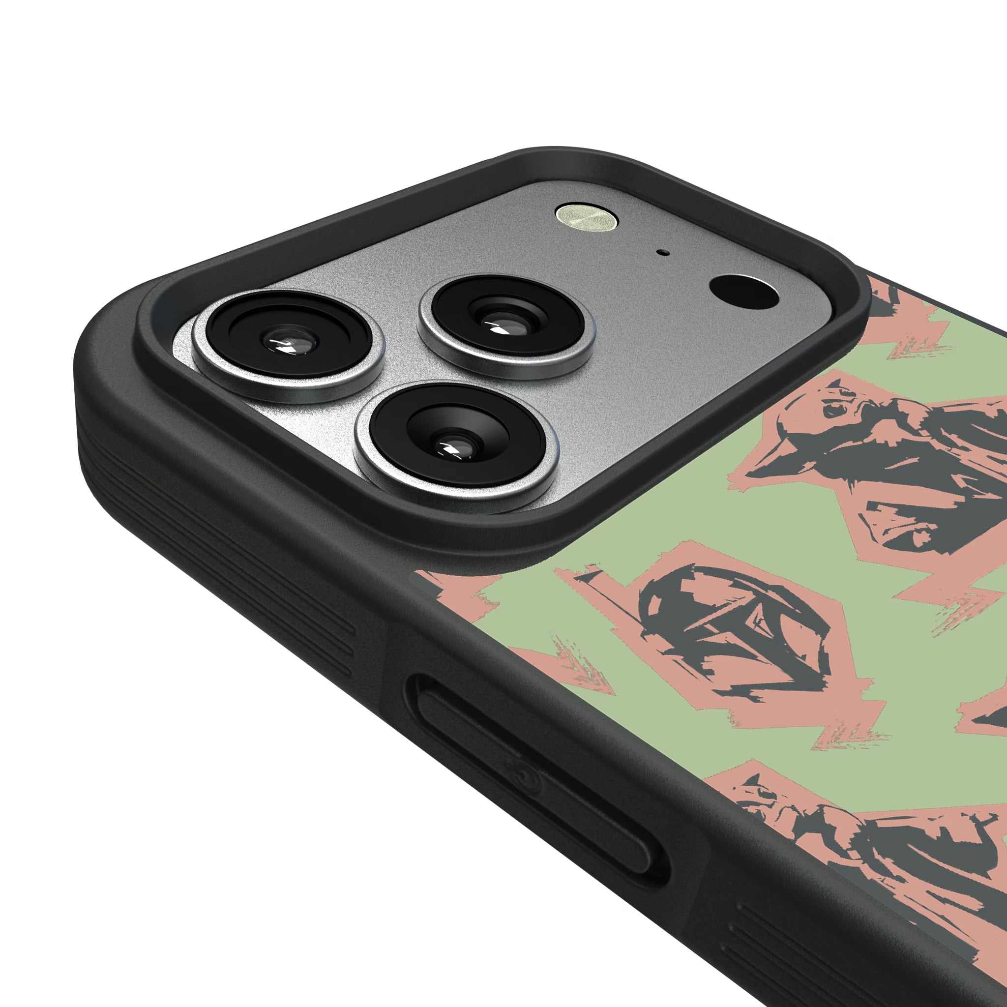 Star Wars: The Mandalorian Grogu Pattern iPhone Bump Phone Case for Apple iPhone - Detail#Device_iPhone 17 Pro