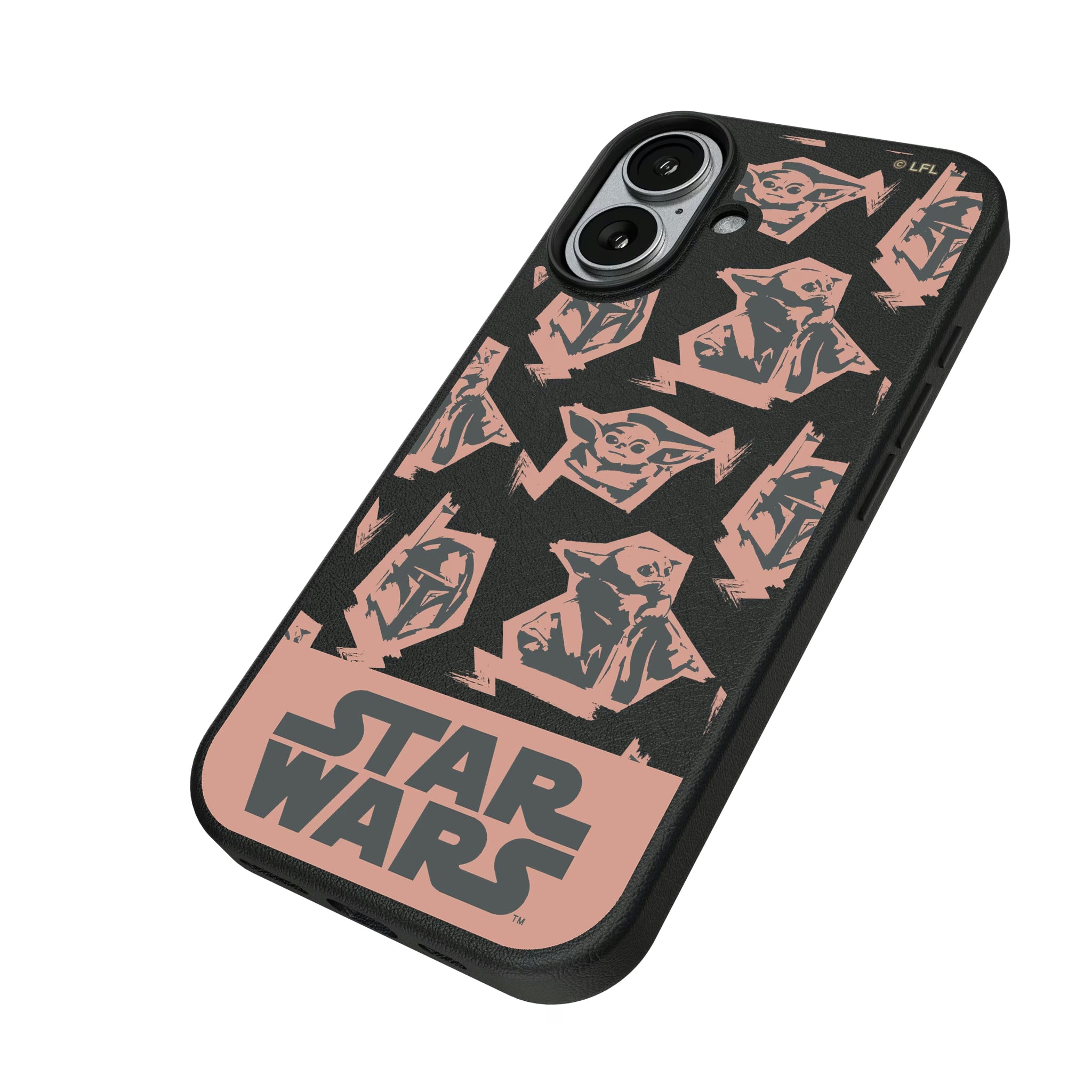 Star Wars: The Mandalorian Grogu Pattern iPhone MagSafe Compatible Phone Case for Apple iPhone - Isometric View#Device_iPhone 17