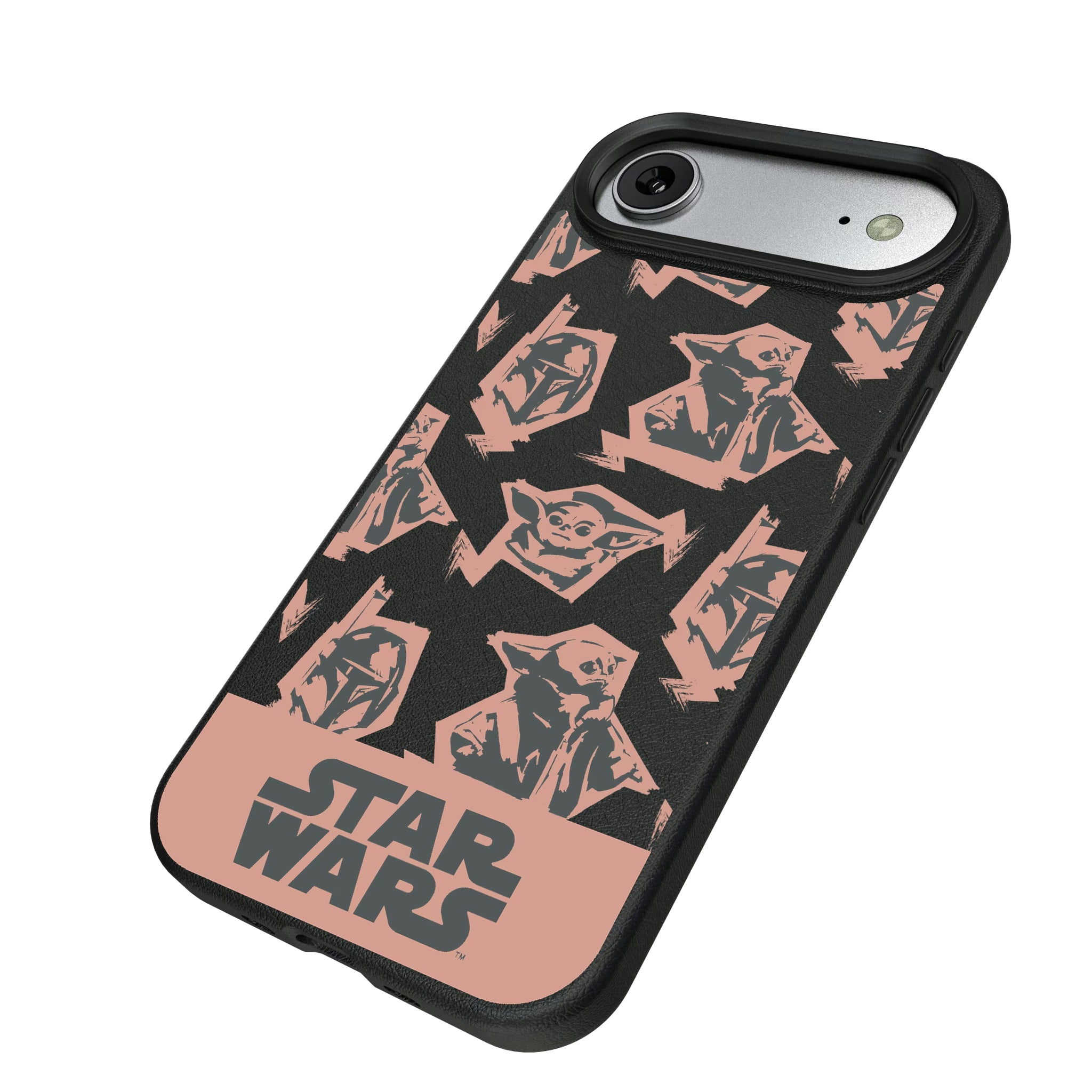 Star Wars: The Mandalorian Grogu Pattern iPhone MagSafe Compatible Phone Case for Apple iPhone - Isometric View#Device_iPhone Air
