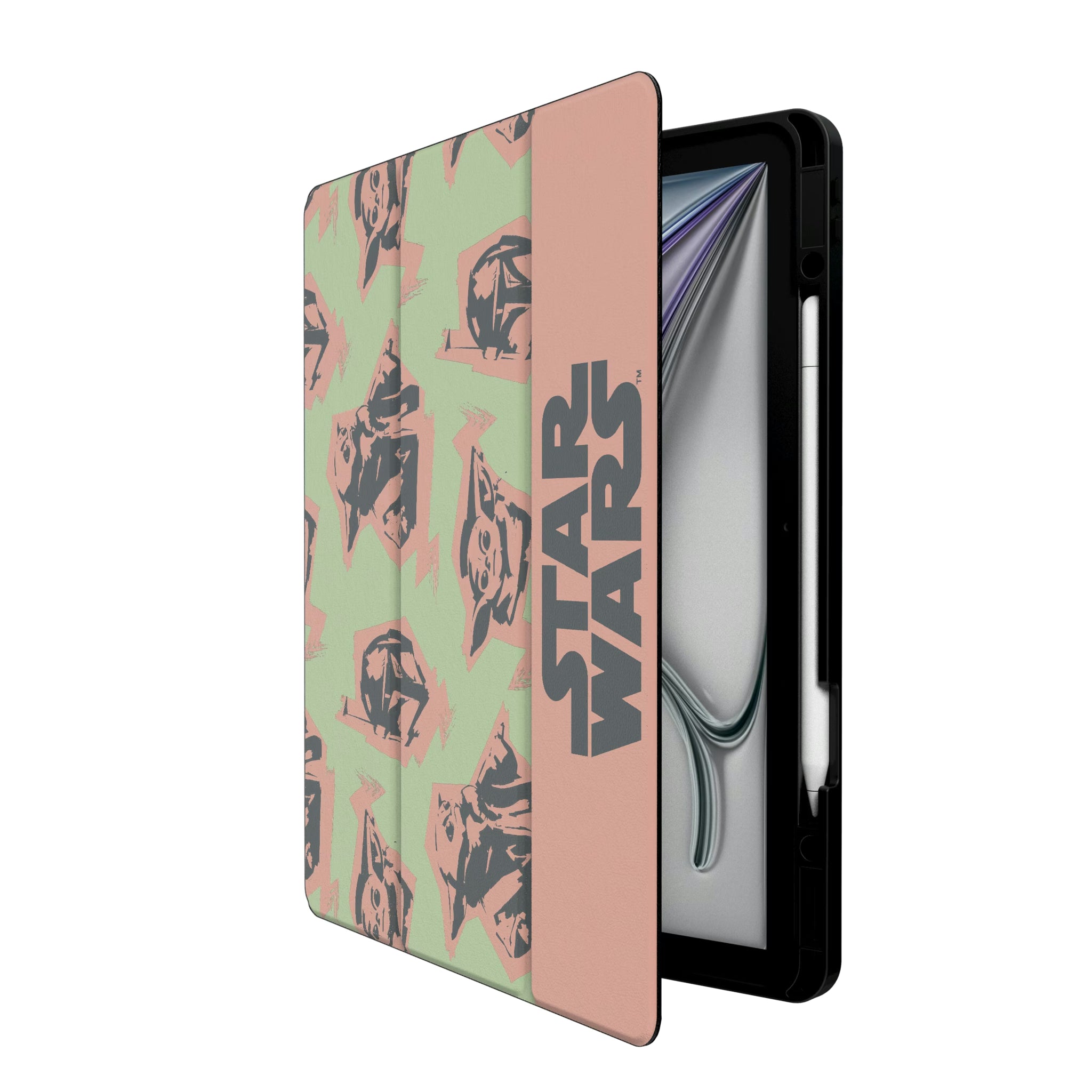 Star Wars: The Mandalorian Grogu Pattern iPad Tablet Case for Apple iPad