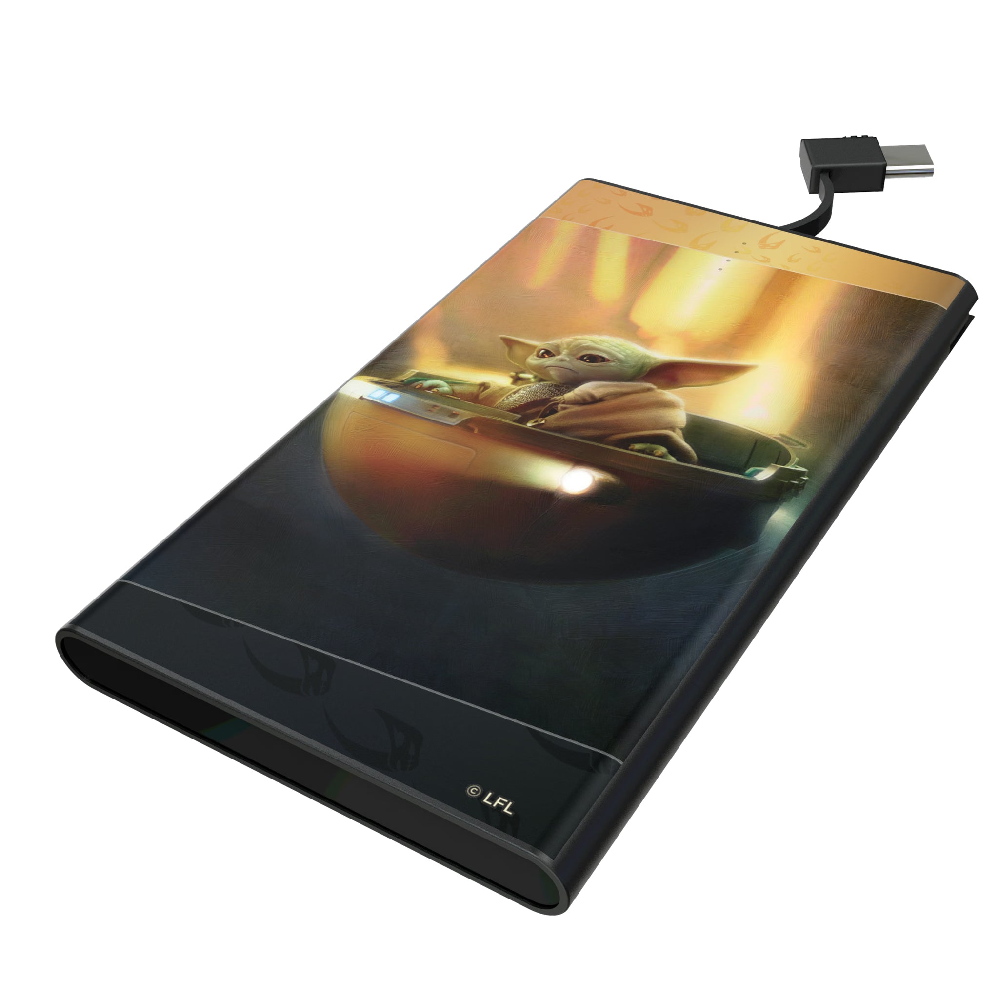 Star Wars: The Mandalorian Grogu Portrait 5000mAh Flat Powerbank