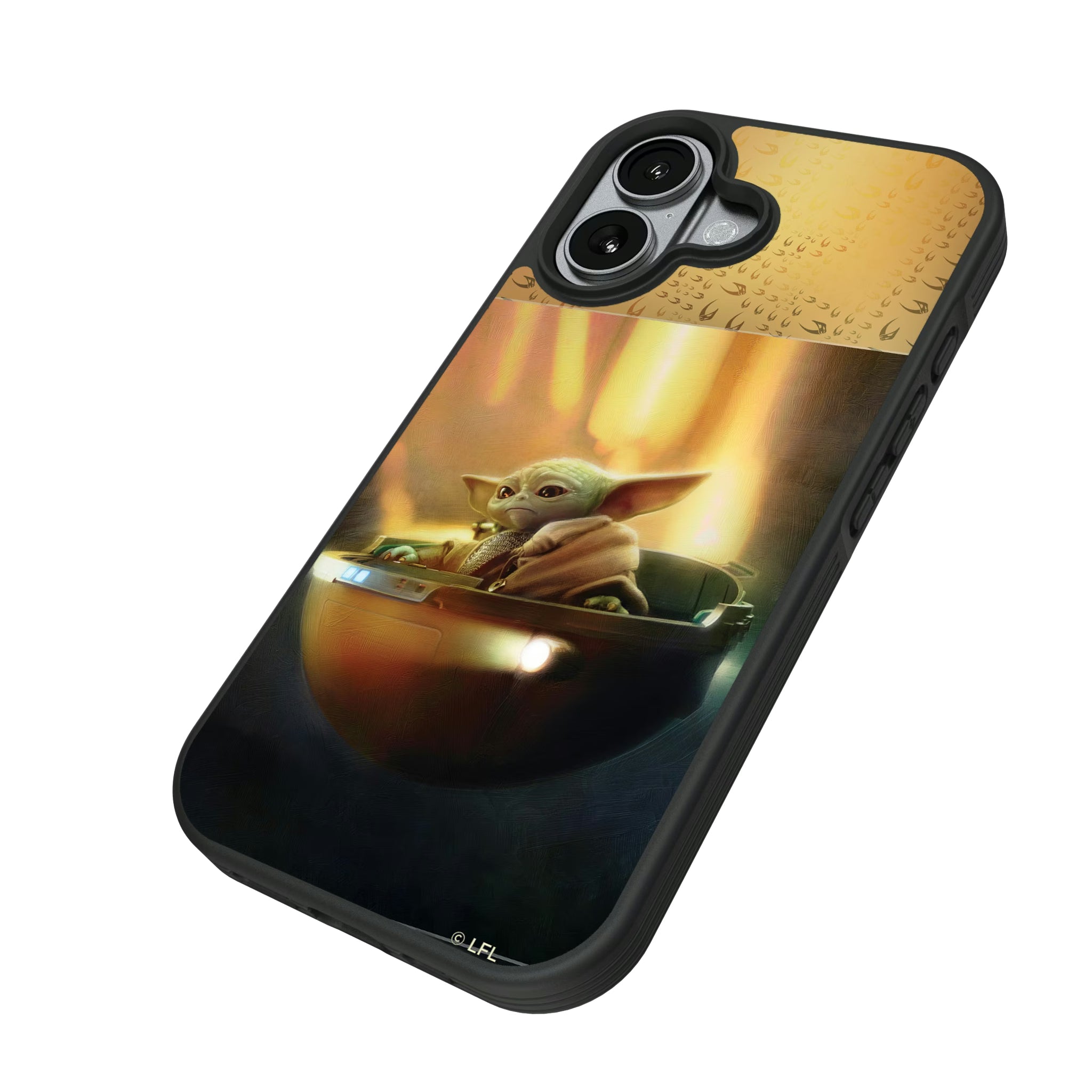 Star Wars: The Mandalorian Grogu Portrait iPhone Bump Phone Case for Apple iPhone - Isometric View#Device_iPhone 17