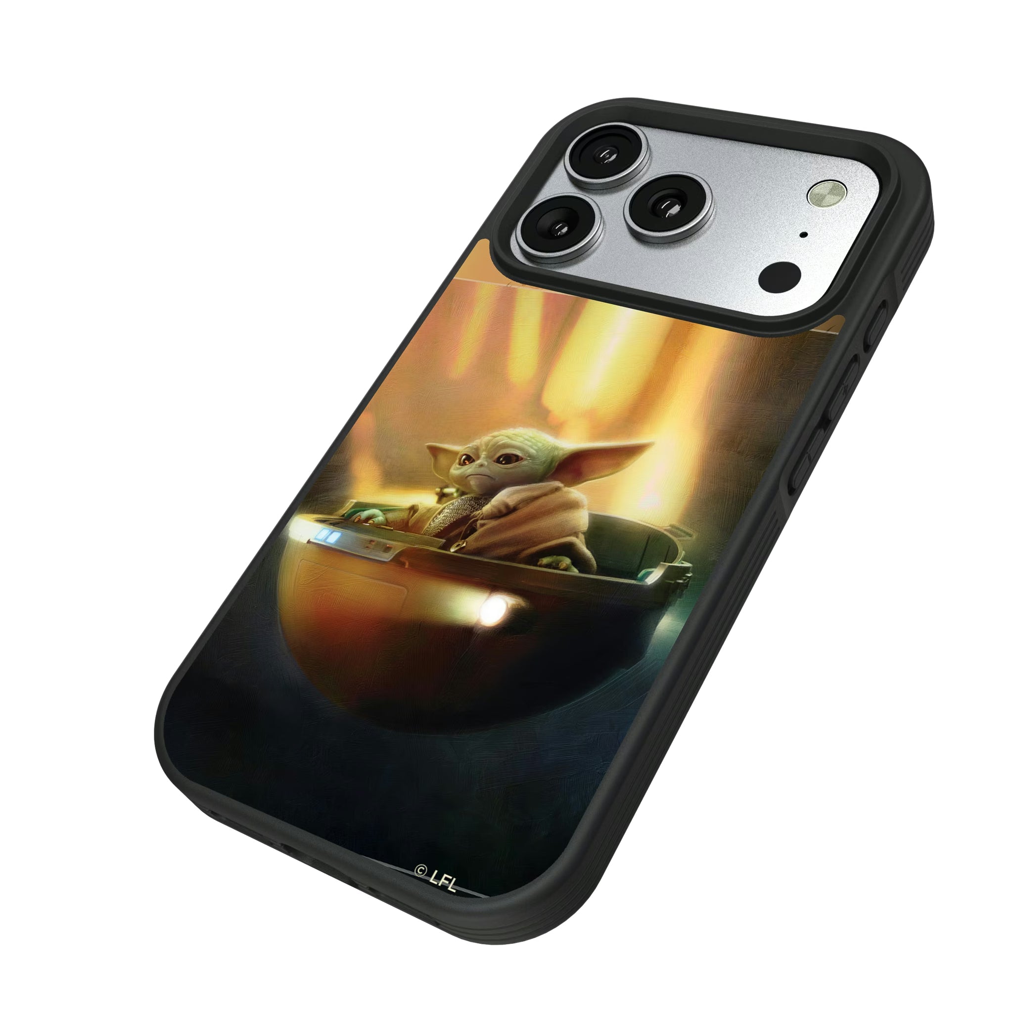 Star Wars: The Mandalorian Grogu Portrait iPhone Bump Phone Case for Apple iPhone - Isometric View#Device_iPhone 17 Pro